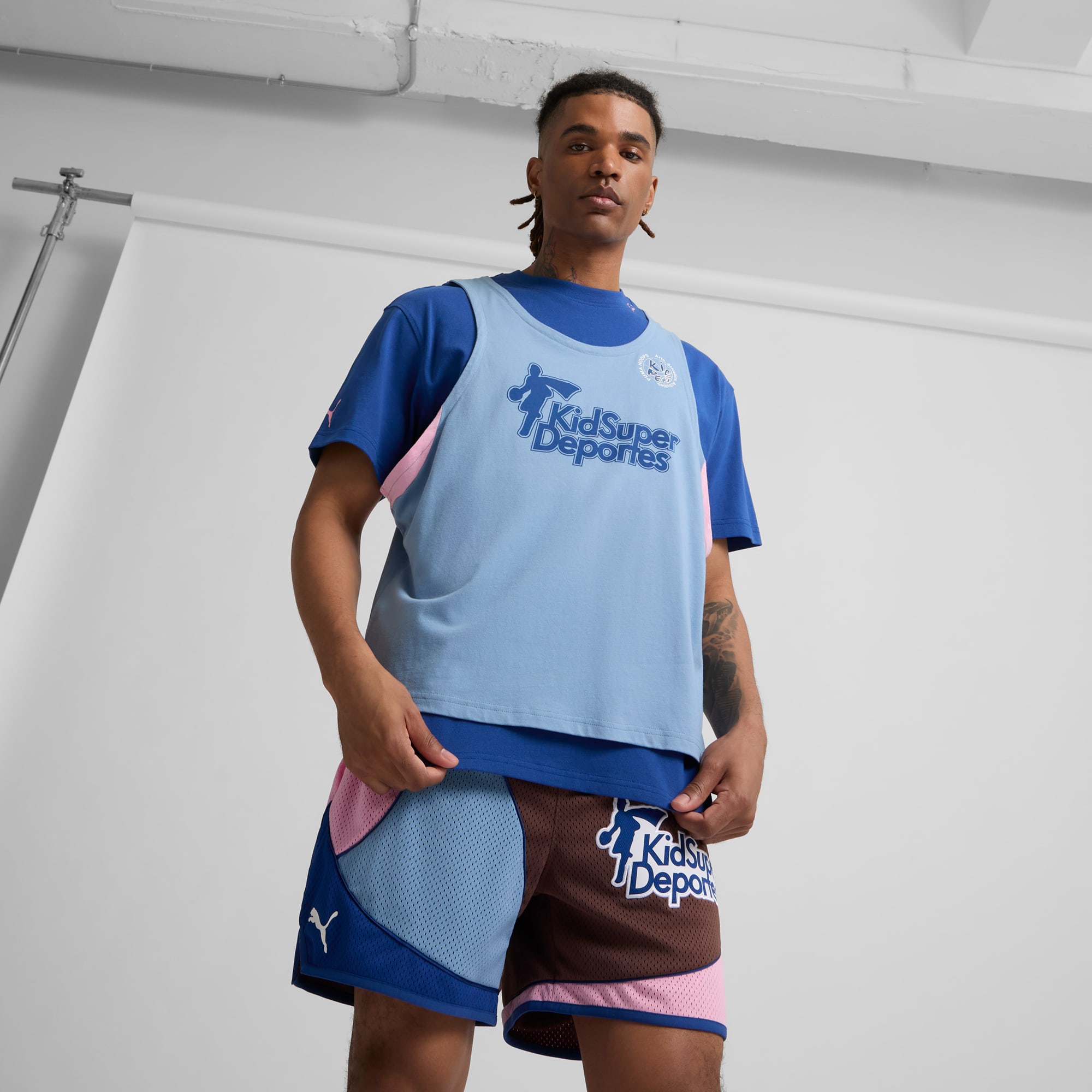 PUMA HOOPS x KIDSUPER T-Shirt, Clyde Royal, large