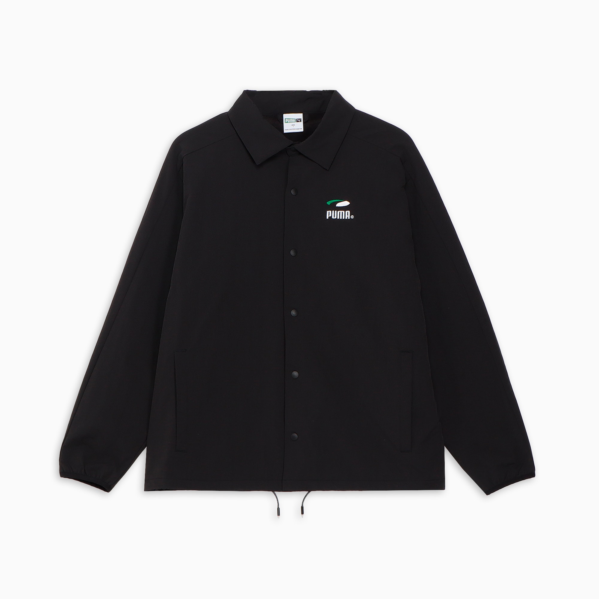 Coach Jacket Men in Black Size Large by PUMA
