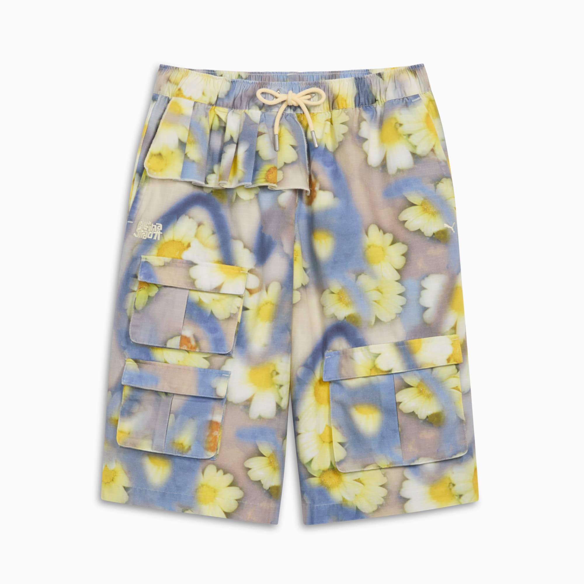 Puma Women s x Collina Strada Shorts Blue Mini Shorts