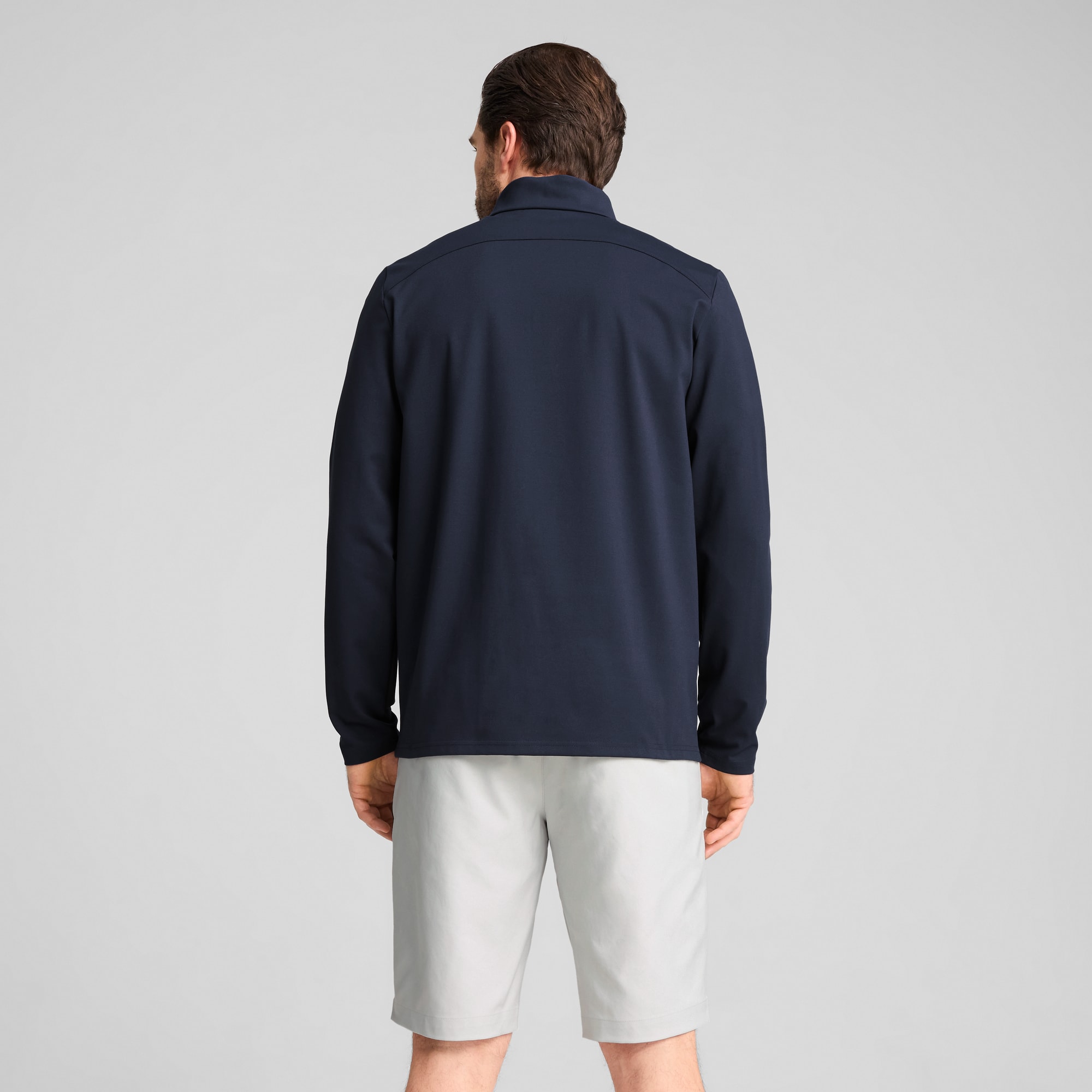 CLOUDSPUN Tech Quarter Zip Golf Top Men, Deep Navy, large