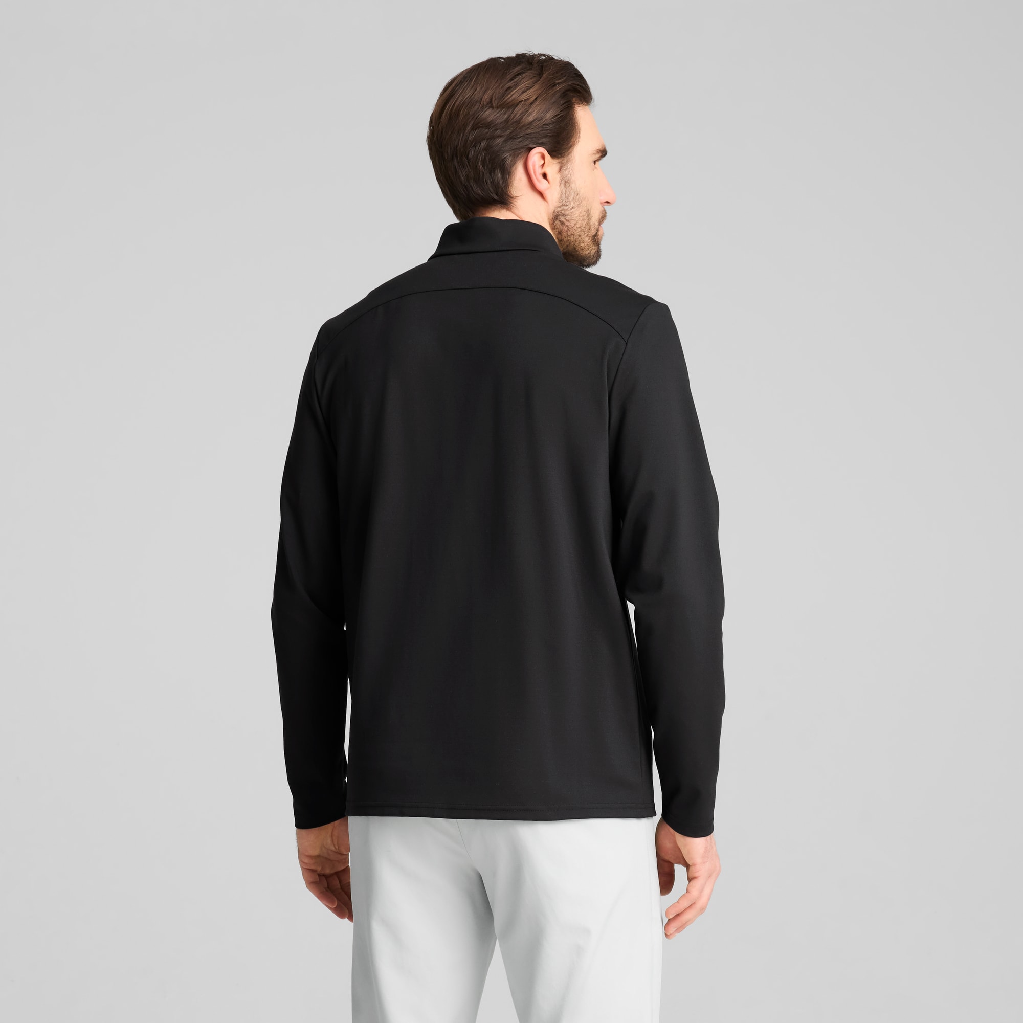 CLOUDSPUN Tech Quarter Zip Golf Top Men, PUMA Black, large