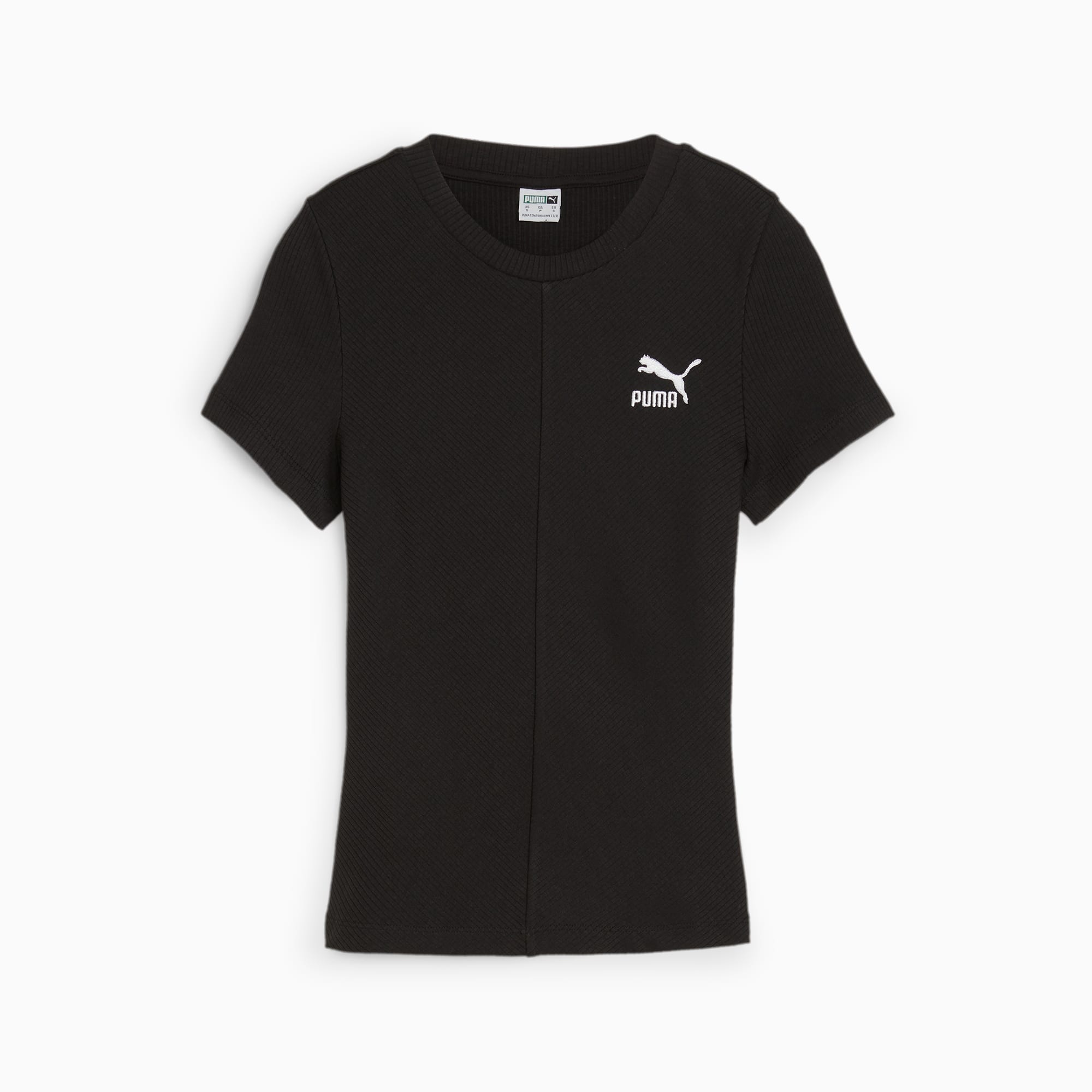 PUMA リブ Tシャツ ワンピース ミニ ブラック 黒 送料関税無料 PUMA リブ Tシャツ ワンピース ミニ ブラック 黒 送料関税無料