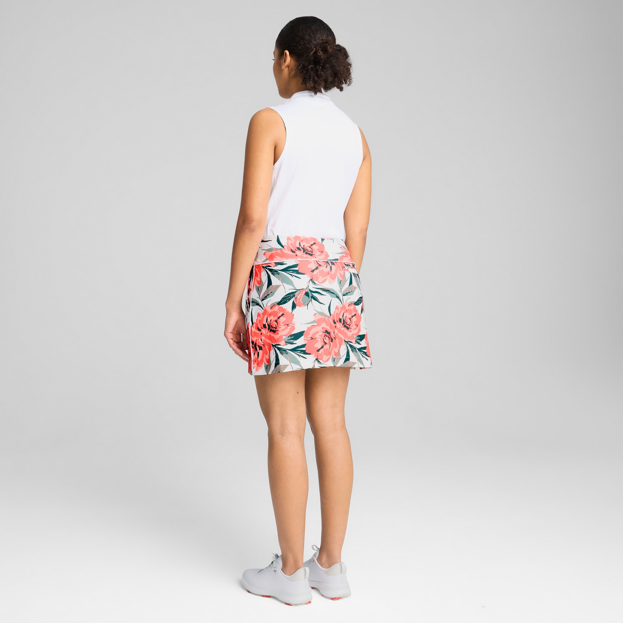 Falda Blake Knit Beautiful Game para mujer, White Glow-Peach Frost, large