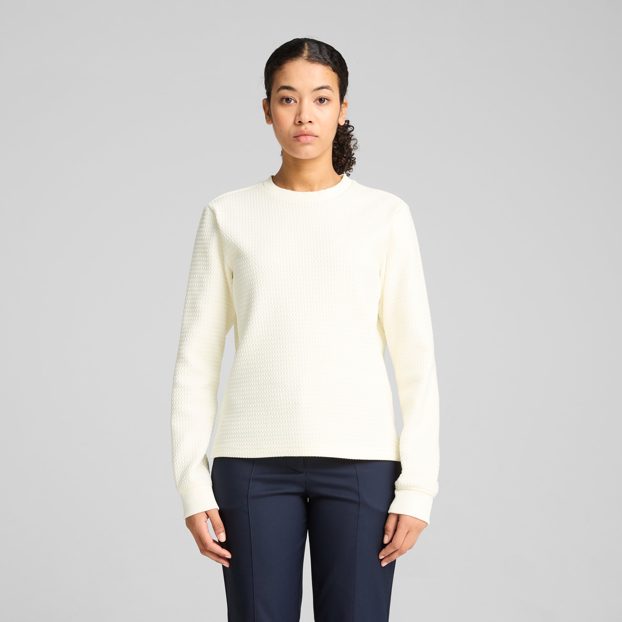 CLOUDSPUN Boulder Crew Women, Warm White, large