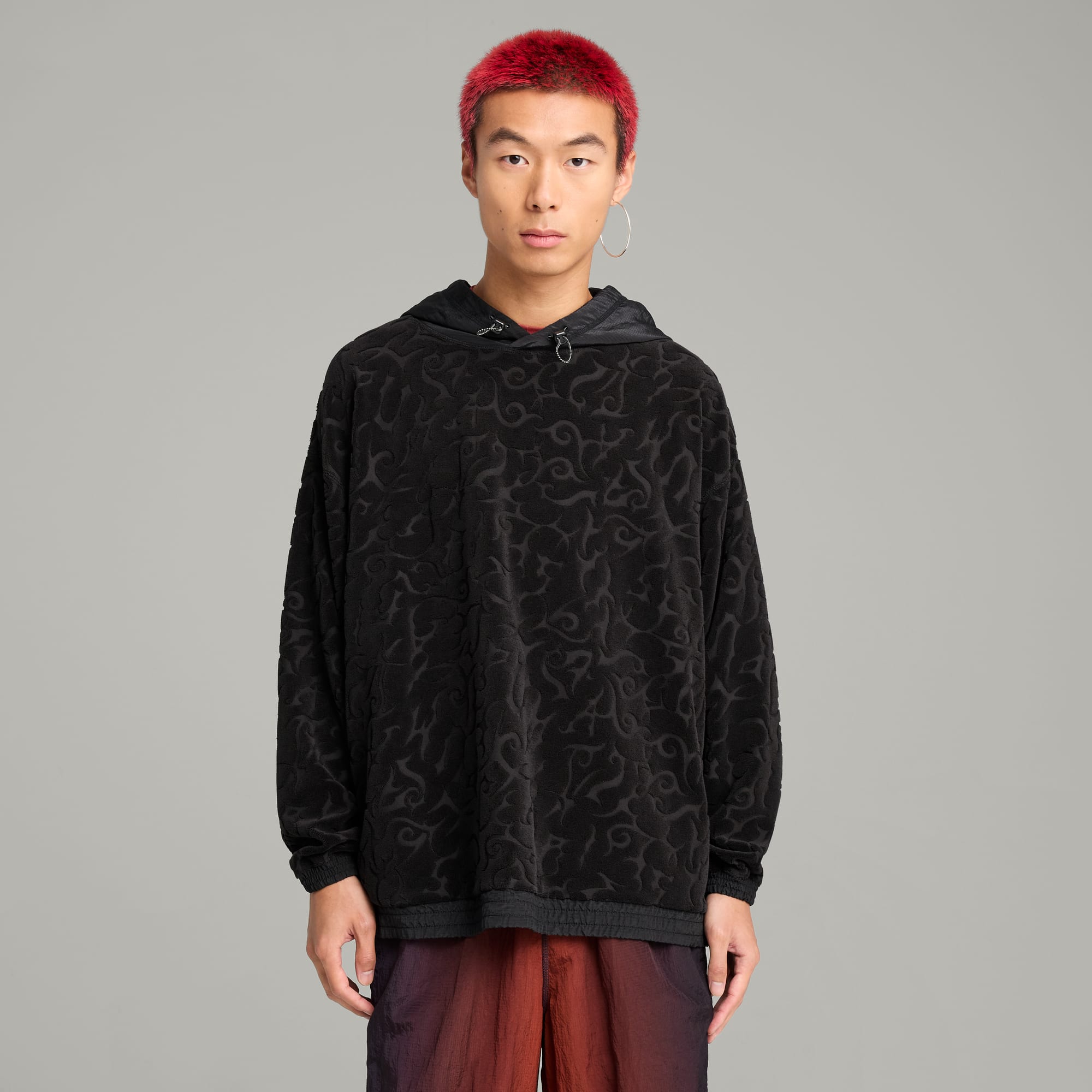Bluza z kapturem unisex PUMA x ARIES, PUMA Black, large
