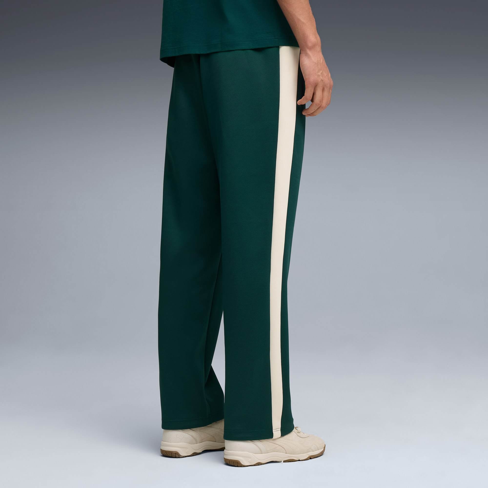 Pantaloni da corsa T7 ALWAYS ON vestibilità comoda da uomo, Green Terrain-Alpine Snow, large