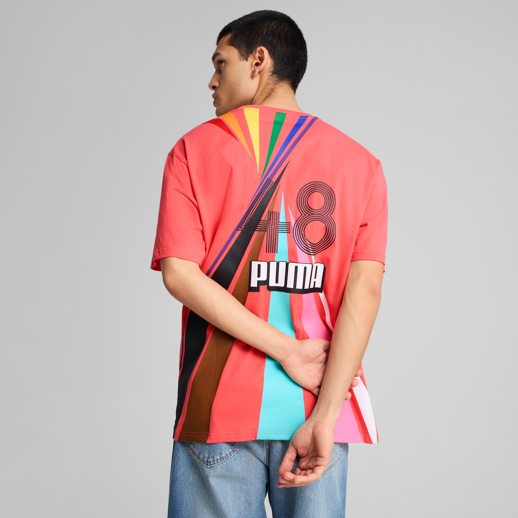 EQUAL LOVE CONFEDERATION Relaxed Graphic Tee, Peach Frost, large