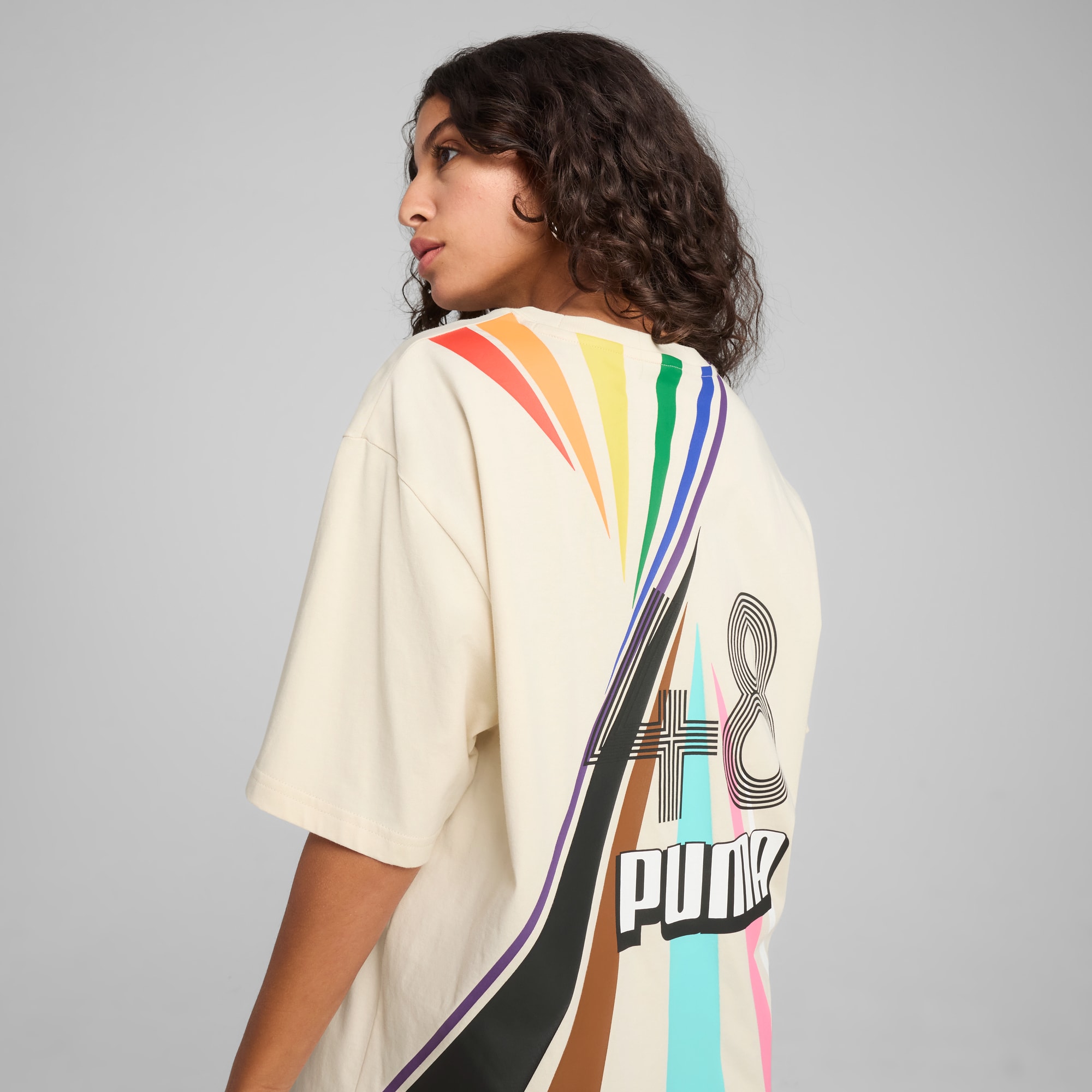 EQUAL LOVE CONFEDERATION Relaxed Graphic Tee, Alpine Snow, large