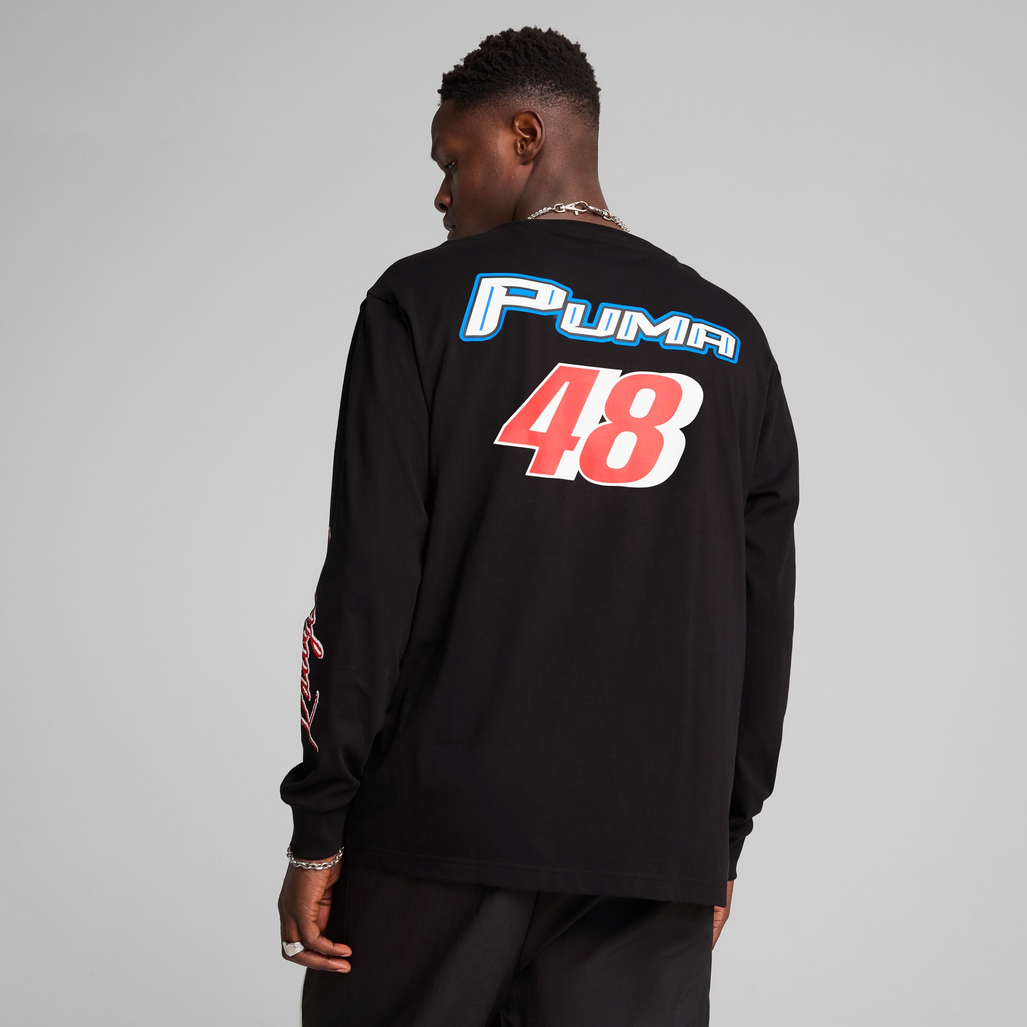 GRAPHICS PUMA Moto Relaxed Tee Men, PUMA Black, large