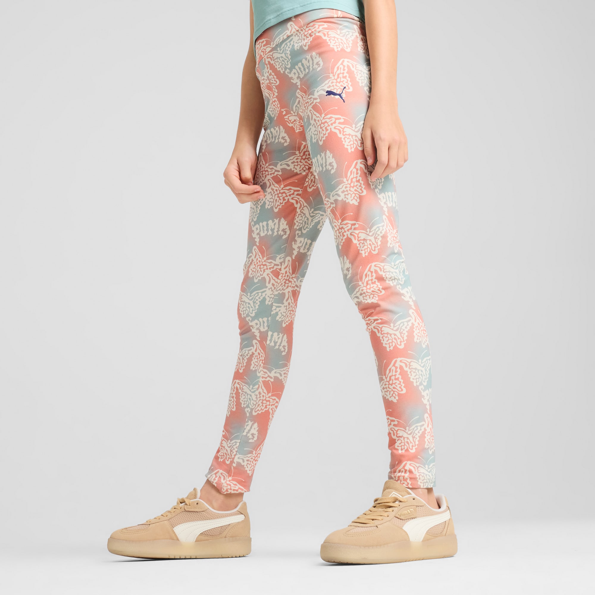 BUTTERFLY VIBE Big Kids' High Waist Leggings | PUMA