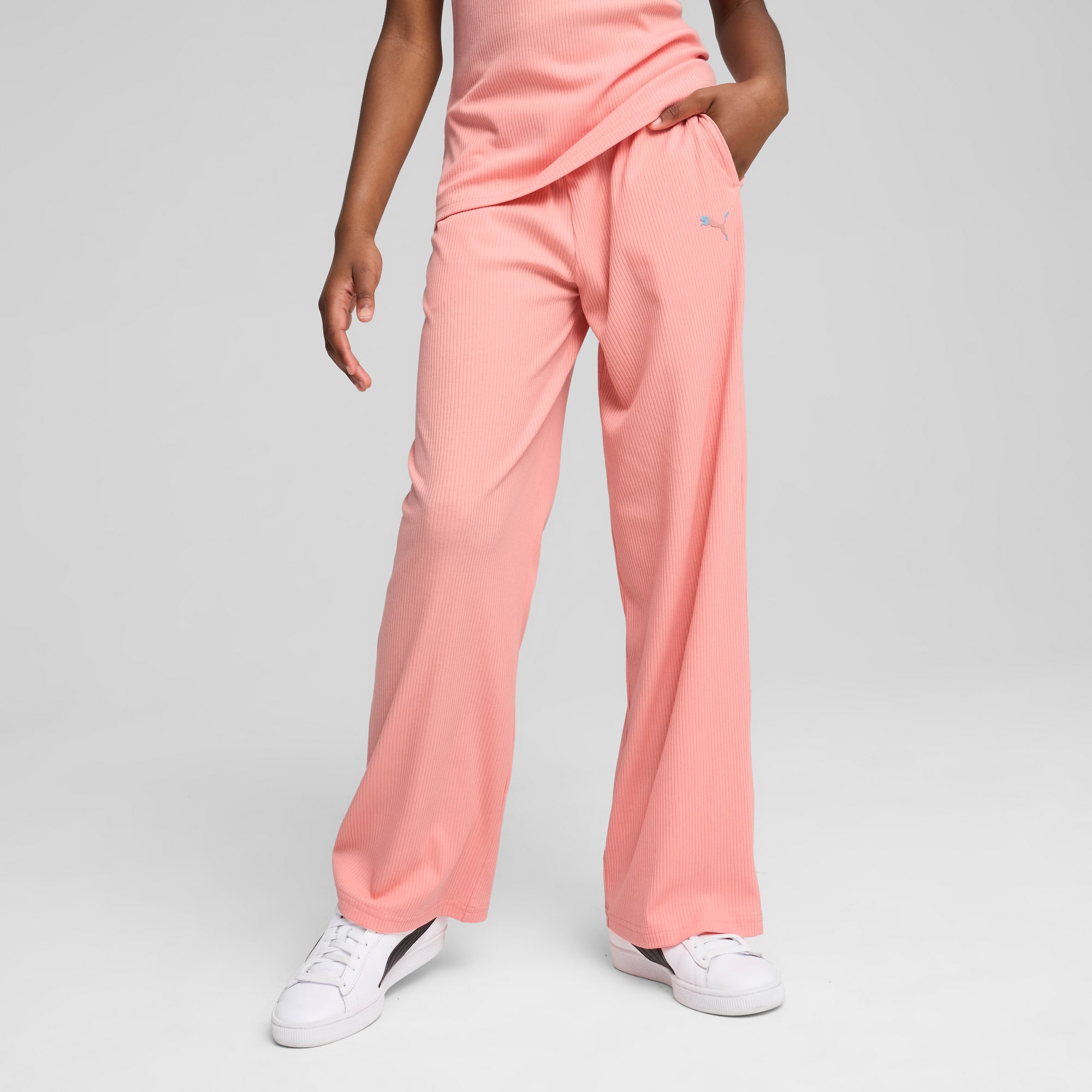 Wide Silk Blend Layered Pants with Pixel Foil Embellishment