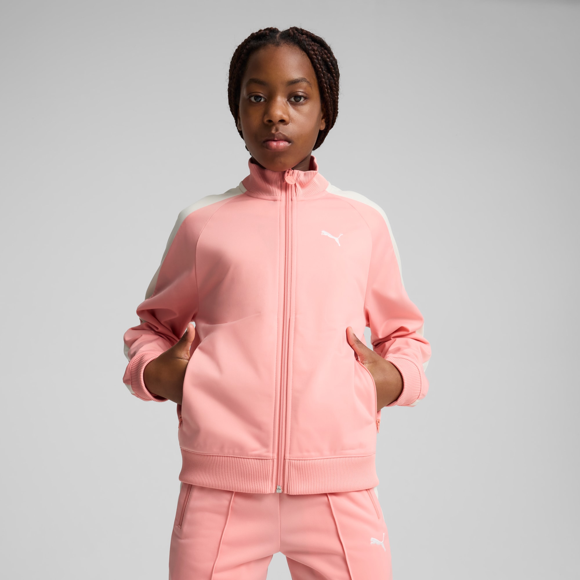 T7 ALWAYS ON Track Jacket Youth, Pink Fruit, large