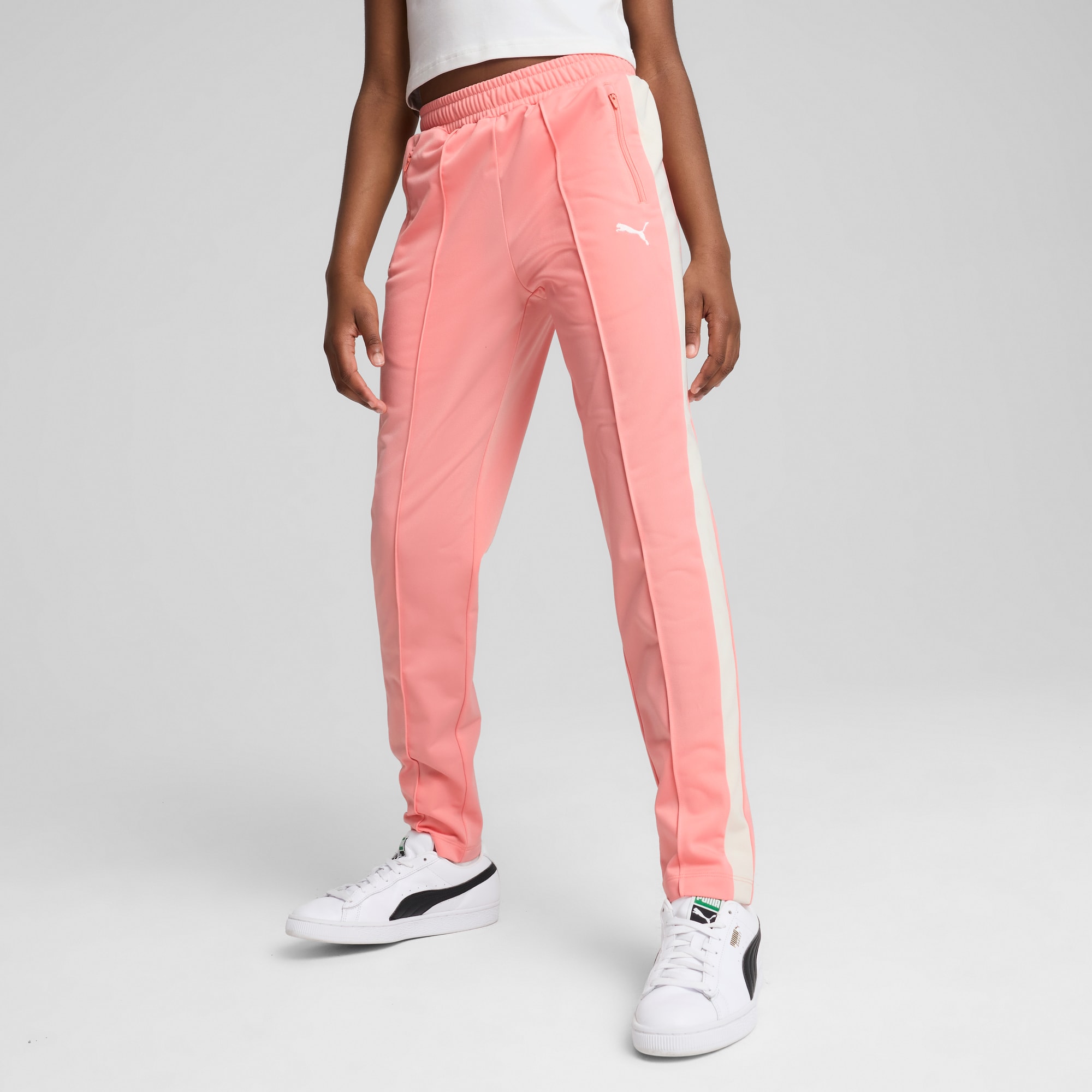 T7 ALWAYS ON Slim Track Pants Youth pink PUMA