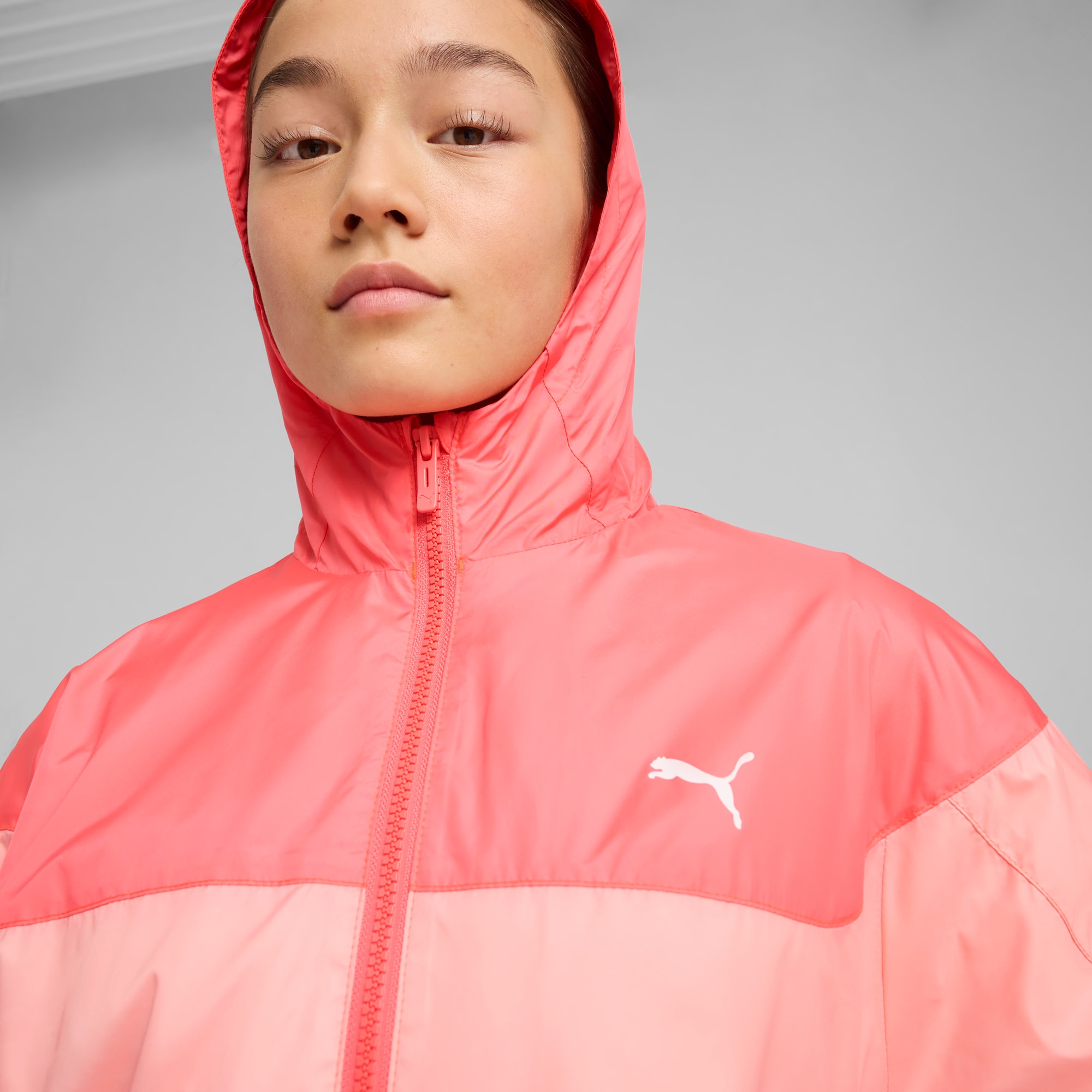 Mesh Lined Windbreaker Youth, Pink Fruit, large