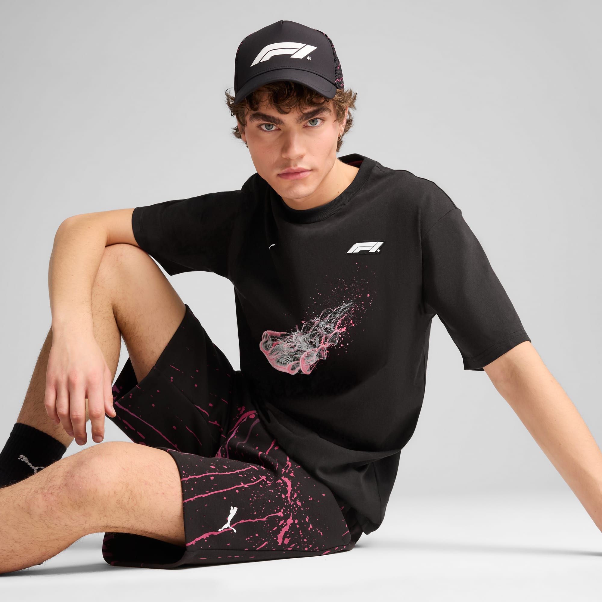 PUMA公式】メンズ F1 カラースプラッシュ グラフィック 半袖 Tシャツ