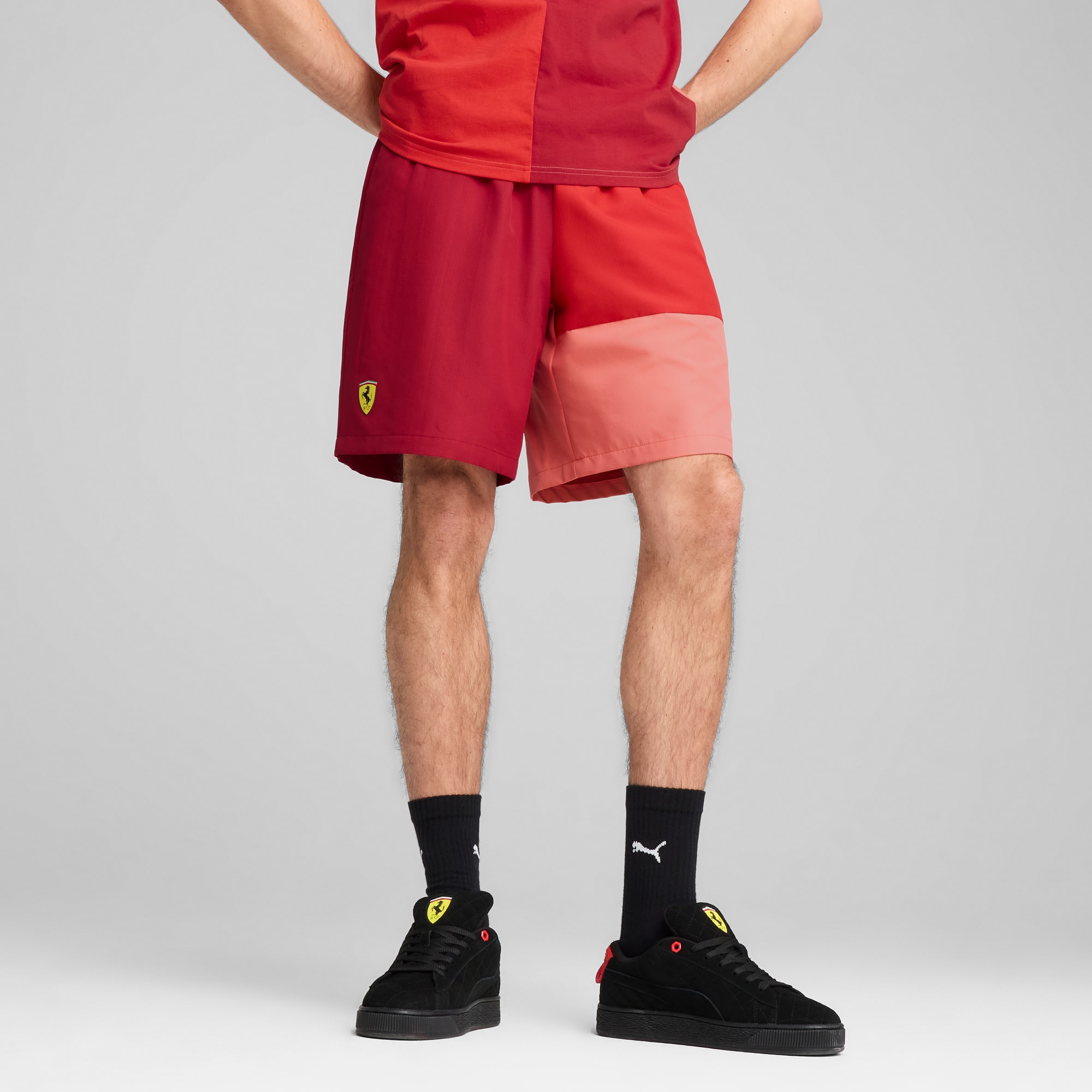 SAPEur サプール Basket Shorts Red M Men's Printed Running Shorts - Triumph Sportswear Design Studio