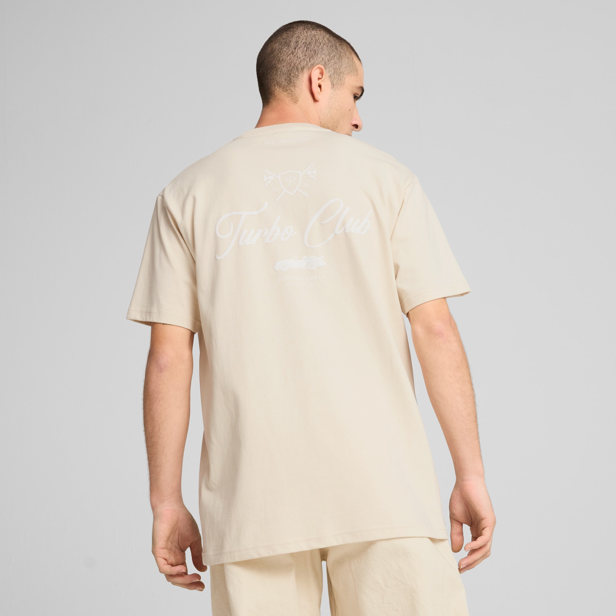 Porsche Legacy Lifestyle Graphic Tee Men, Alpine Snow, large