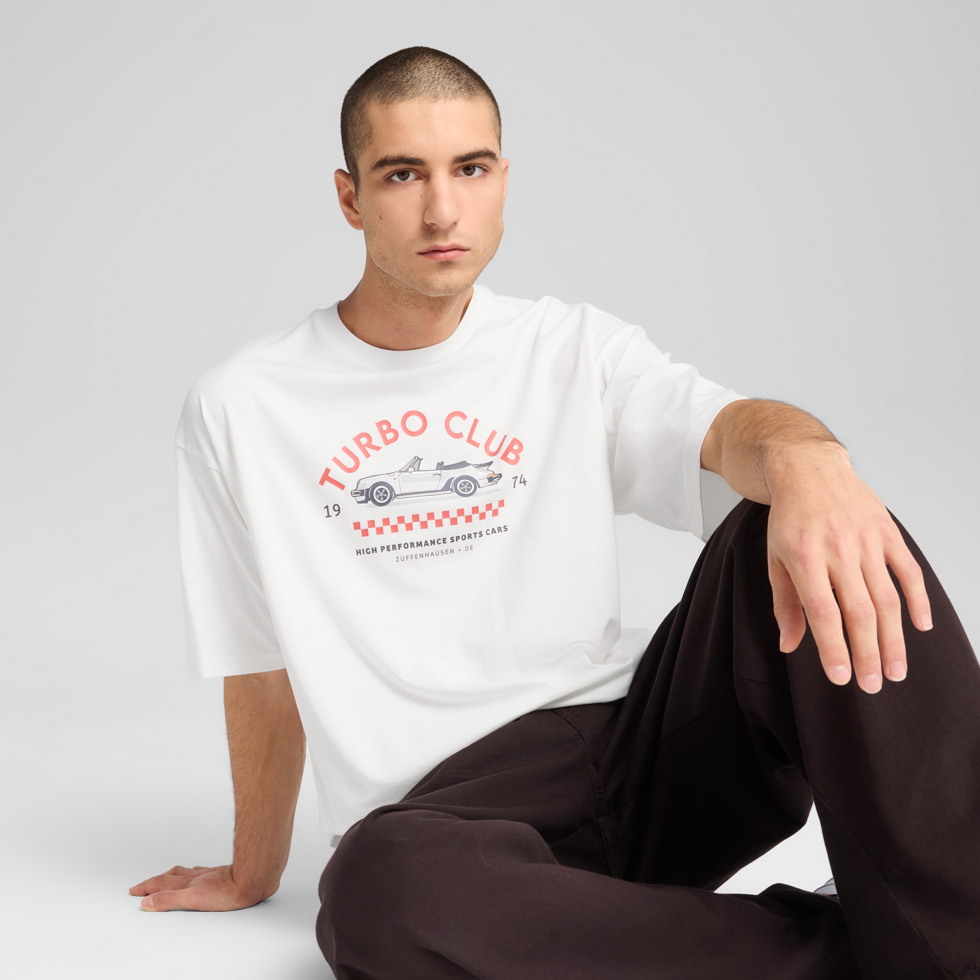 Porsche Legacy Graphic Tee 2 Men, PUMA White, large