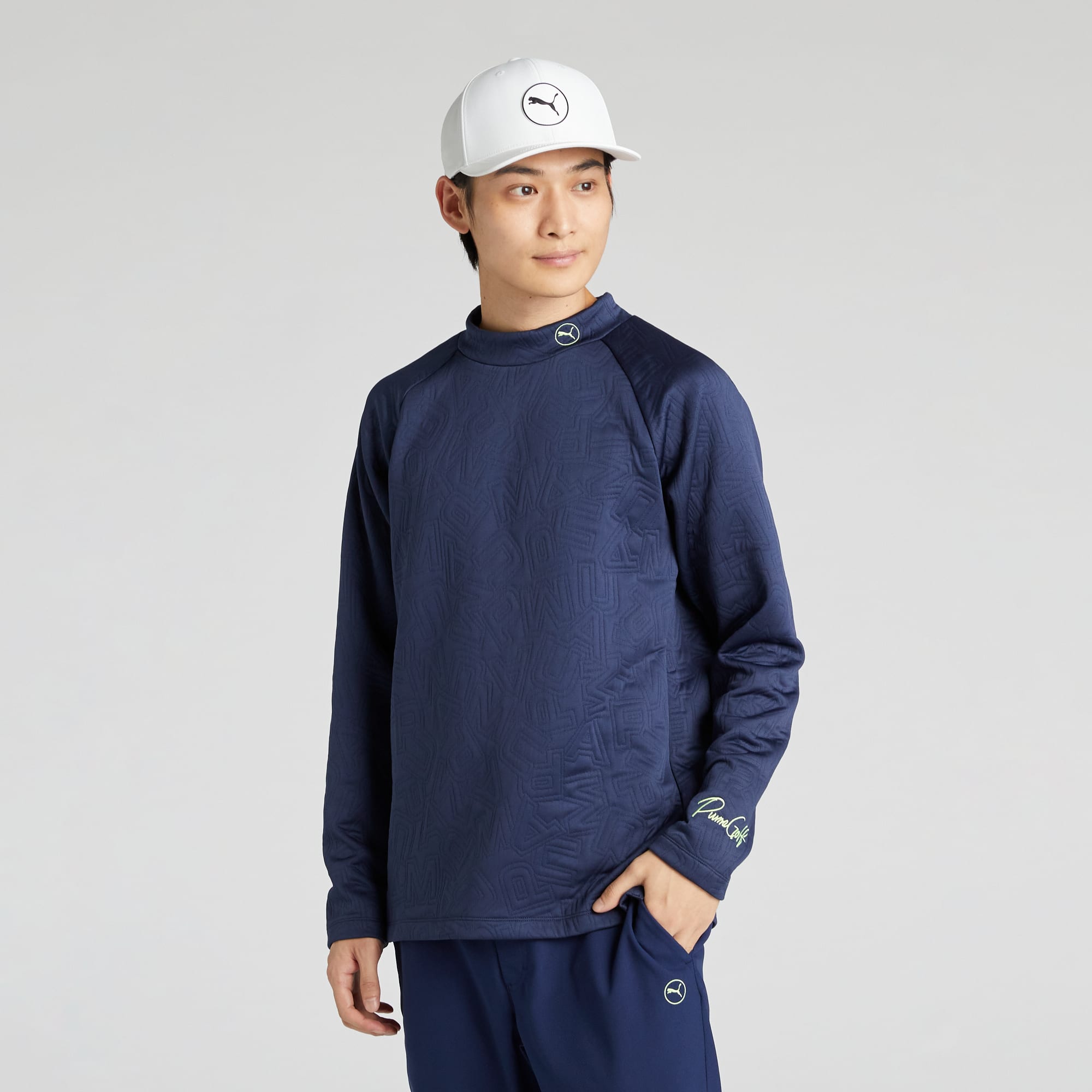 SALEで更にお買得 PUMA公式】メンズ ラグラン ジャカード ストレッチ3D ゴルフ プーマ