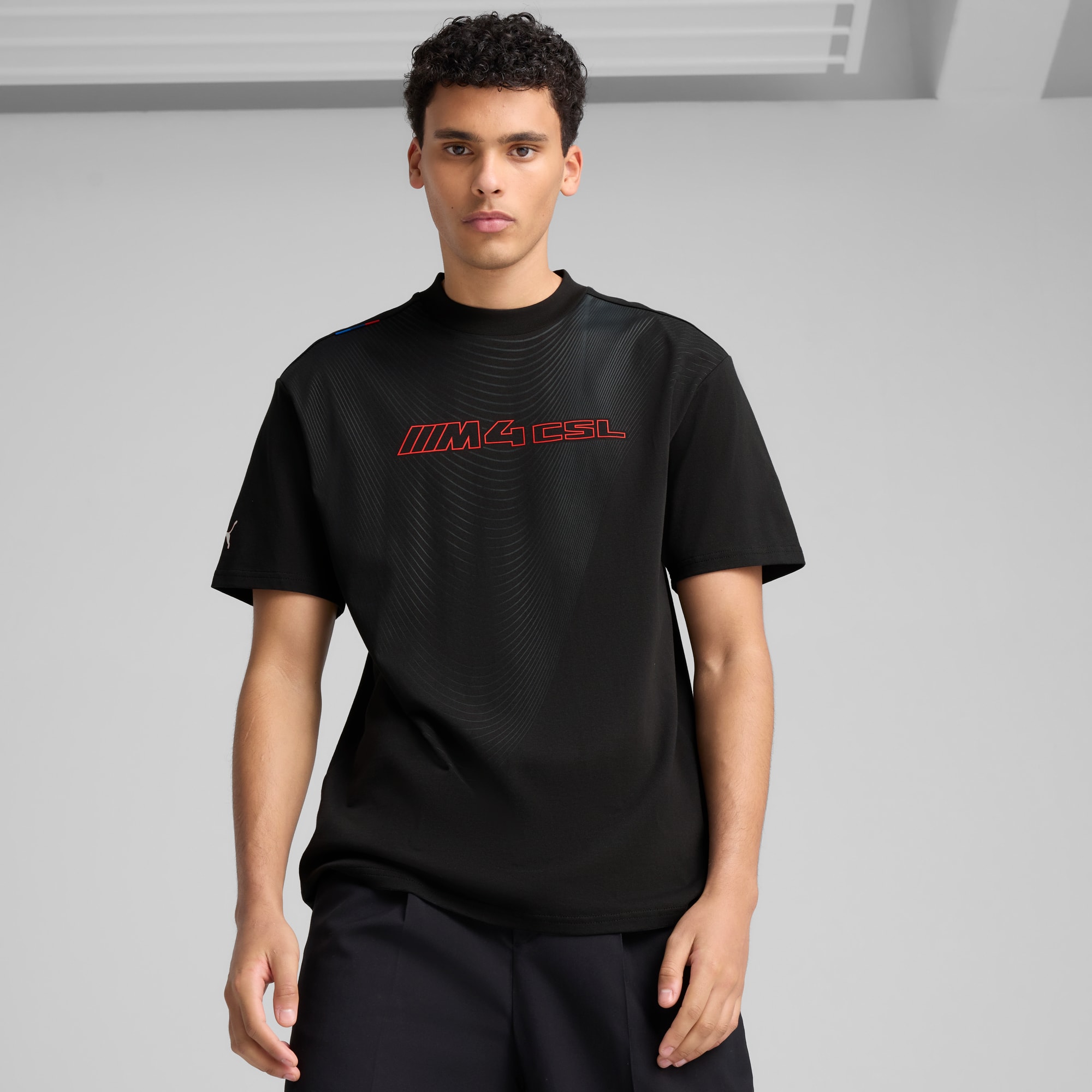 BMW M Motorsport Lifestyle Logo Tee Men, PUMA Black, large