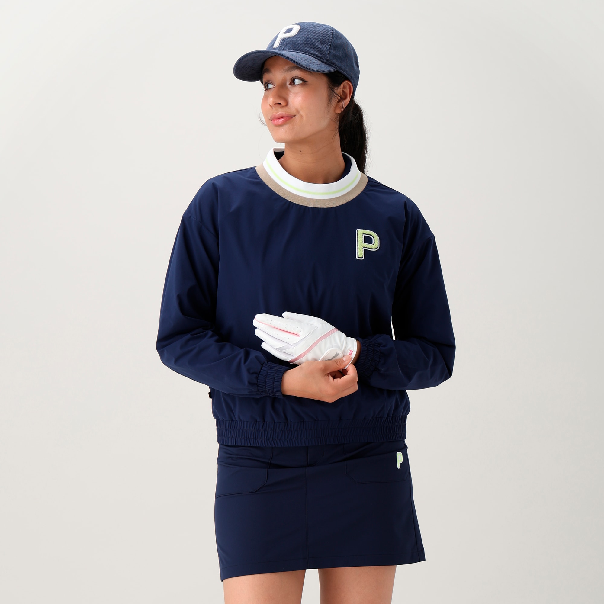 人気 ブランド チェック PUMA公式】ウィメンズ ゴルフ PC W ストレッチP ロゴ クルー 服＆ファッション小物