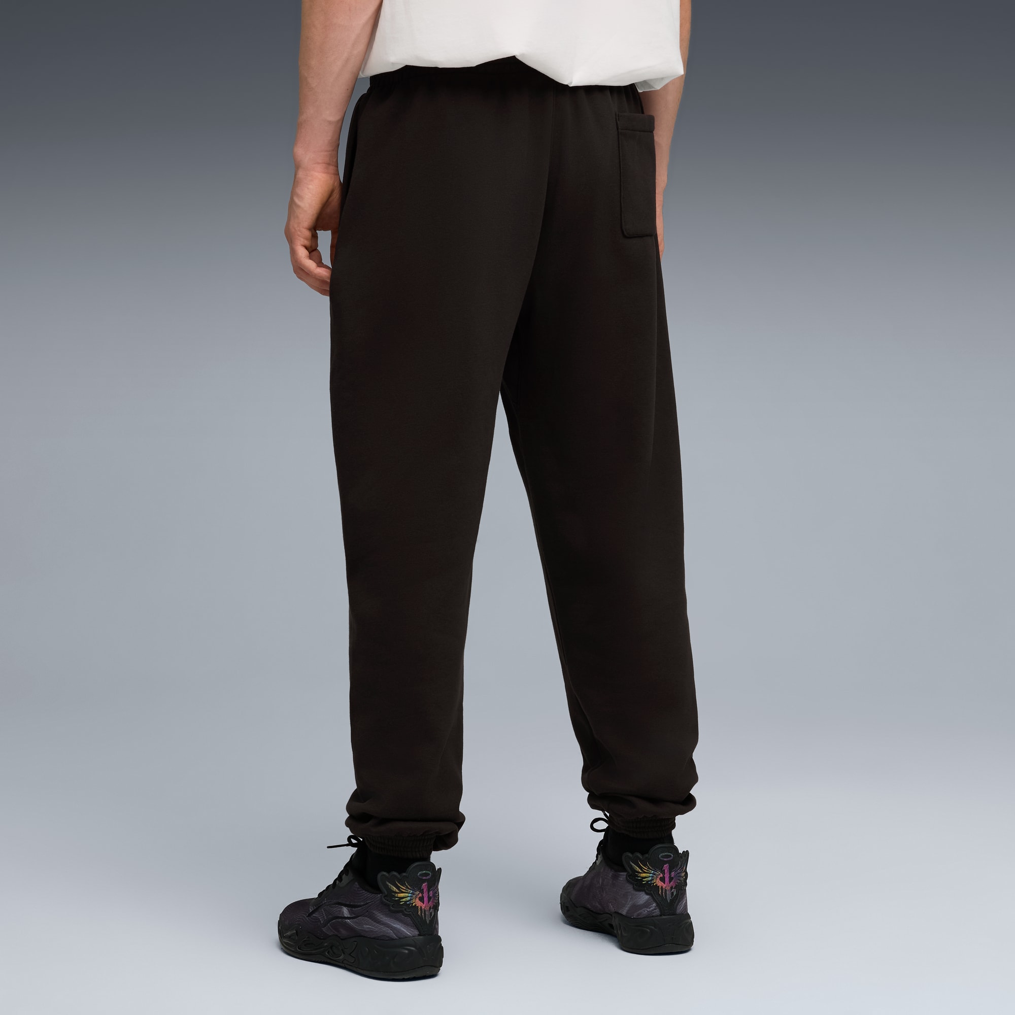 Pantalon de basket-ball homme Melo Alwayz On 1, PUMA Black-Team Silver, large