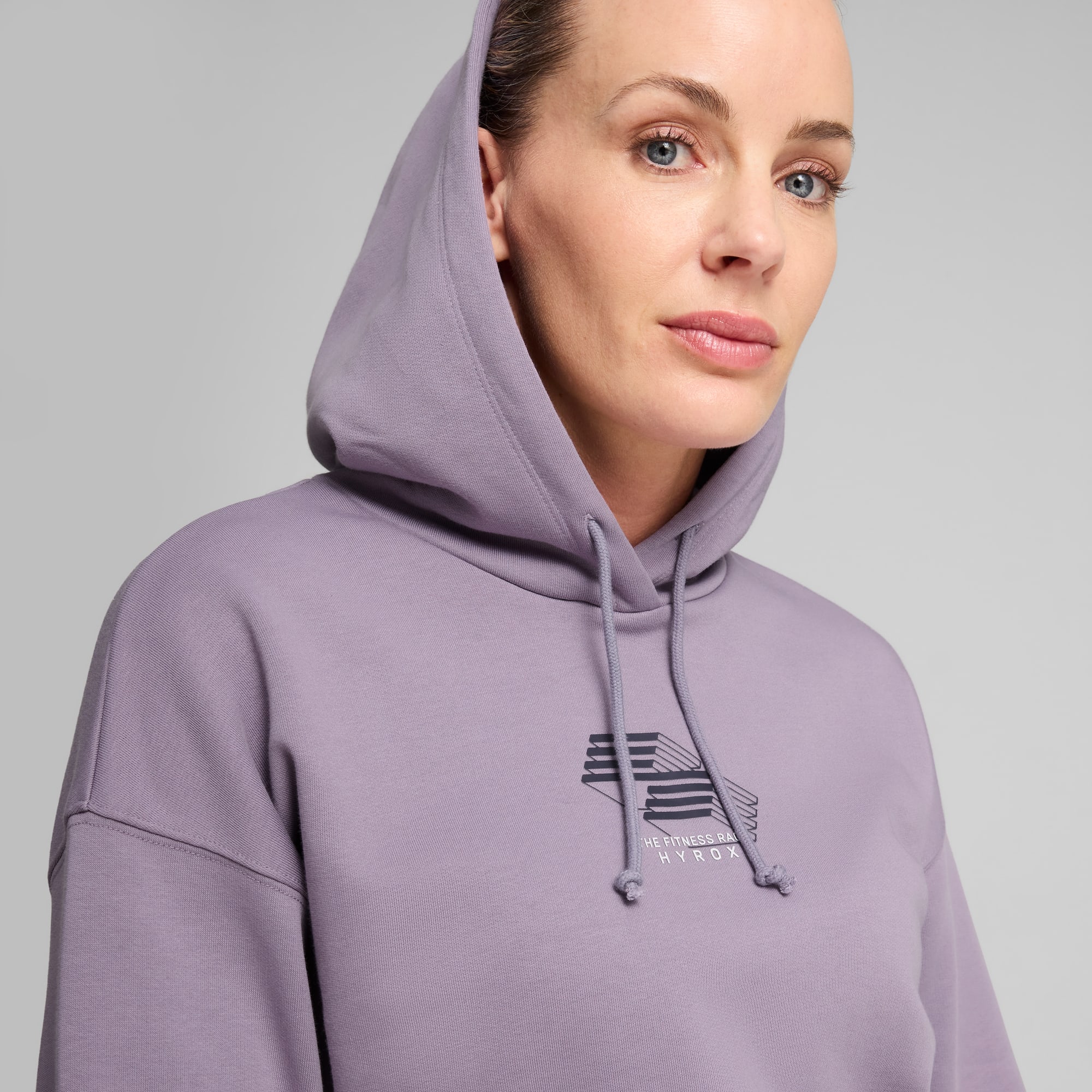 PUMA x HYROX Cropped Hoodie Women, Pale Plum, large