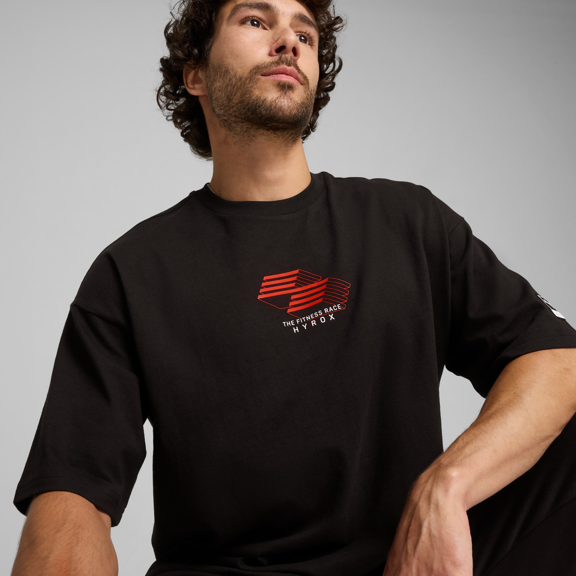 PUMA x HYROX T-Shirt mit Grafik Unisex, PUMA Black, large