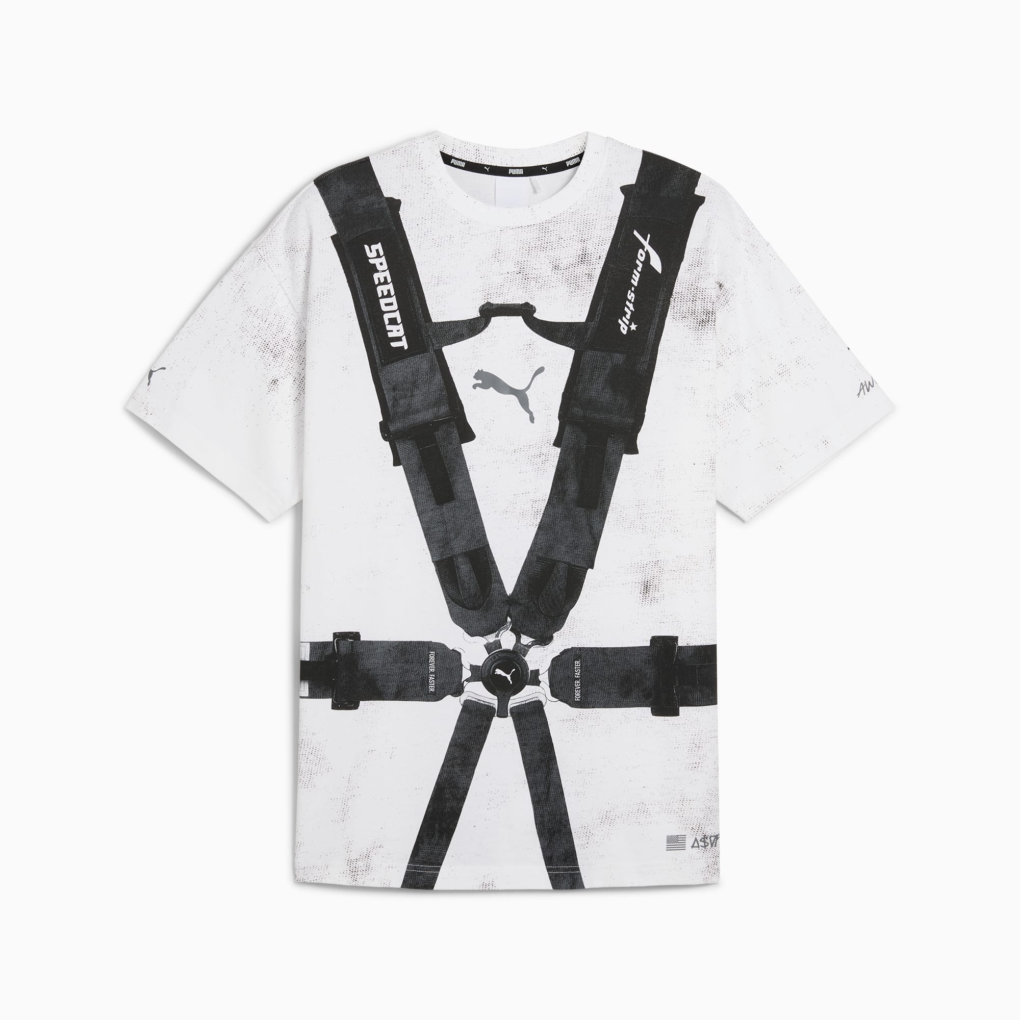 x PUMA X A AP ROCKY Distressed Seat Belt T shirt
