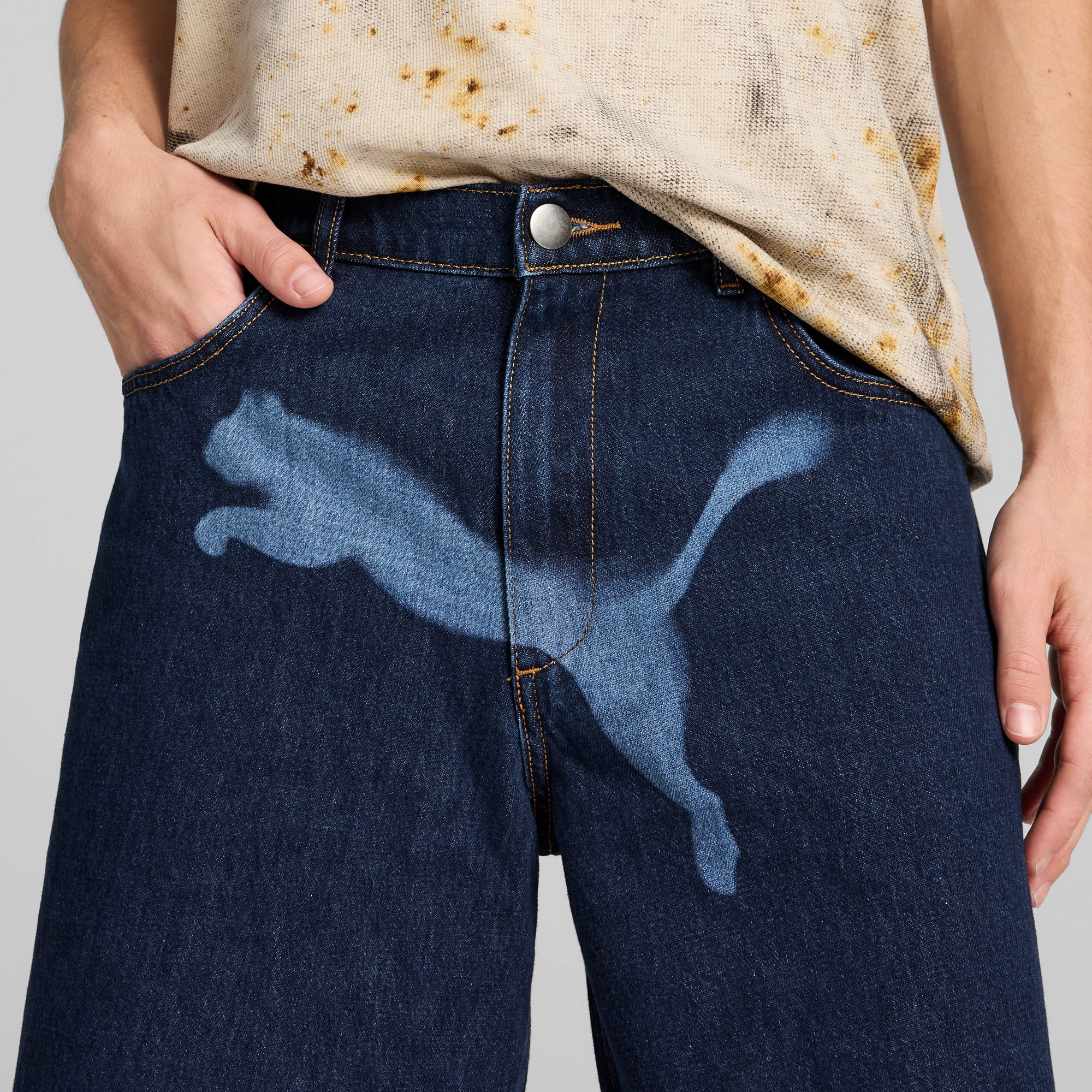 A AP ROCKY x PUMA Denim Shorts Men