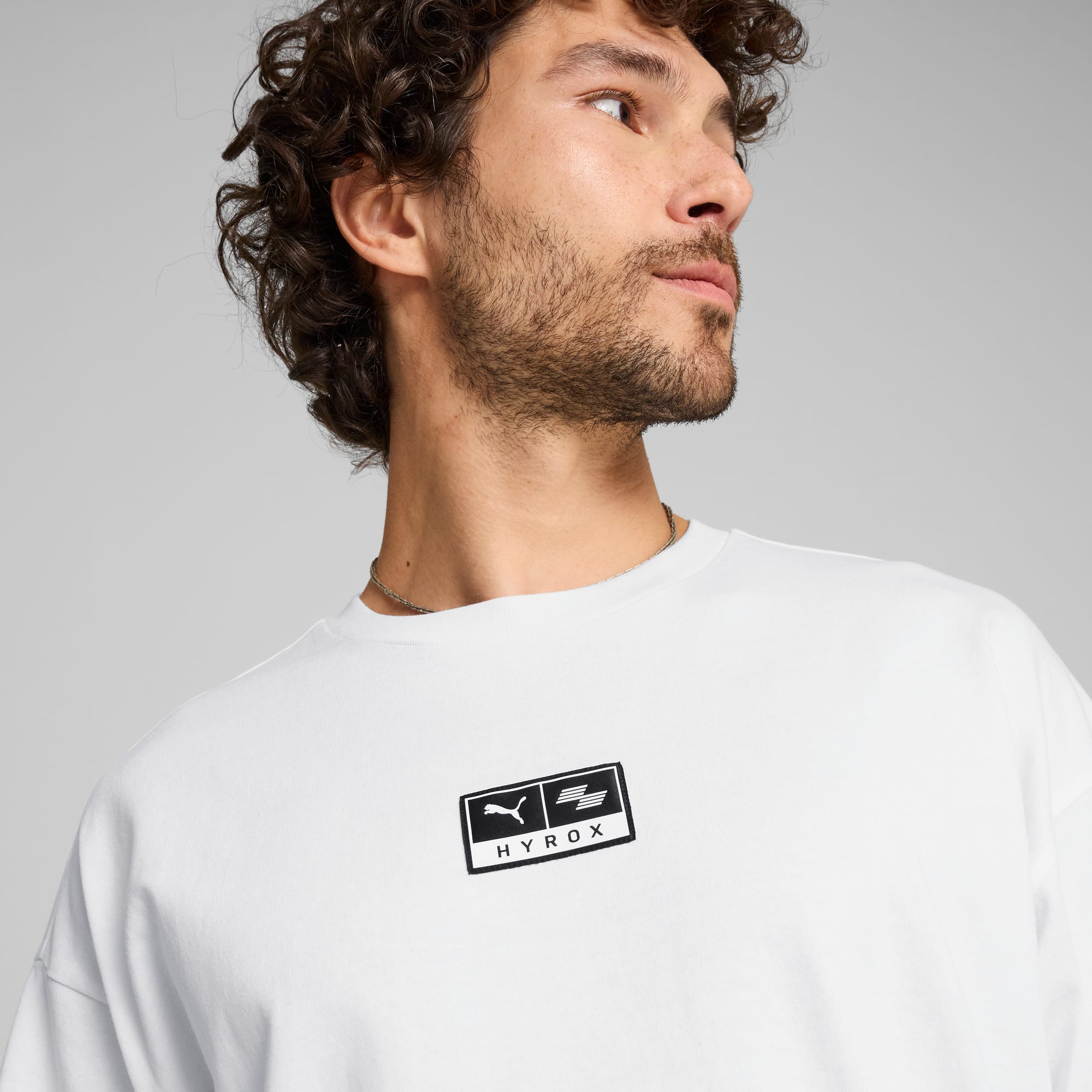 T-shirt grafica HYROX x PUMA da uomo, PUMA White, large