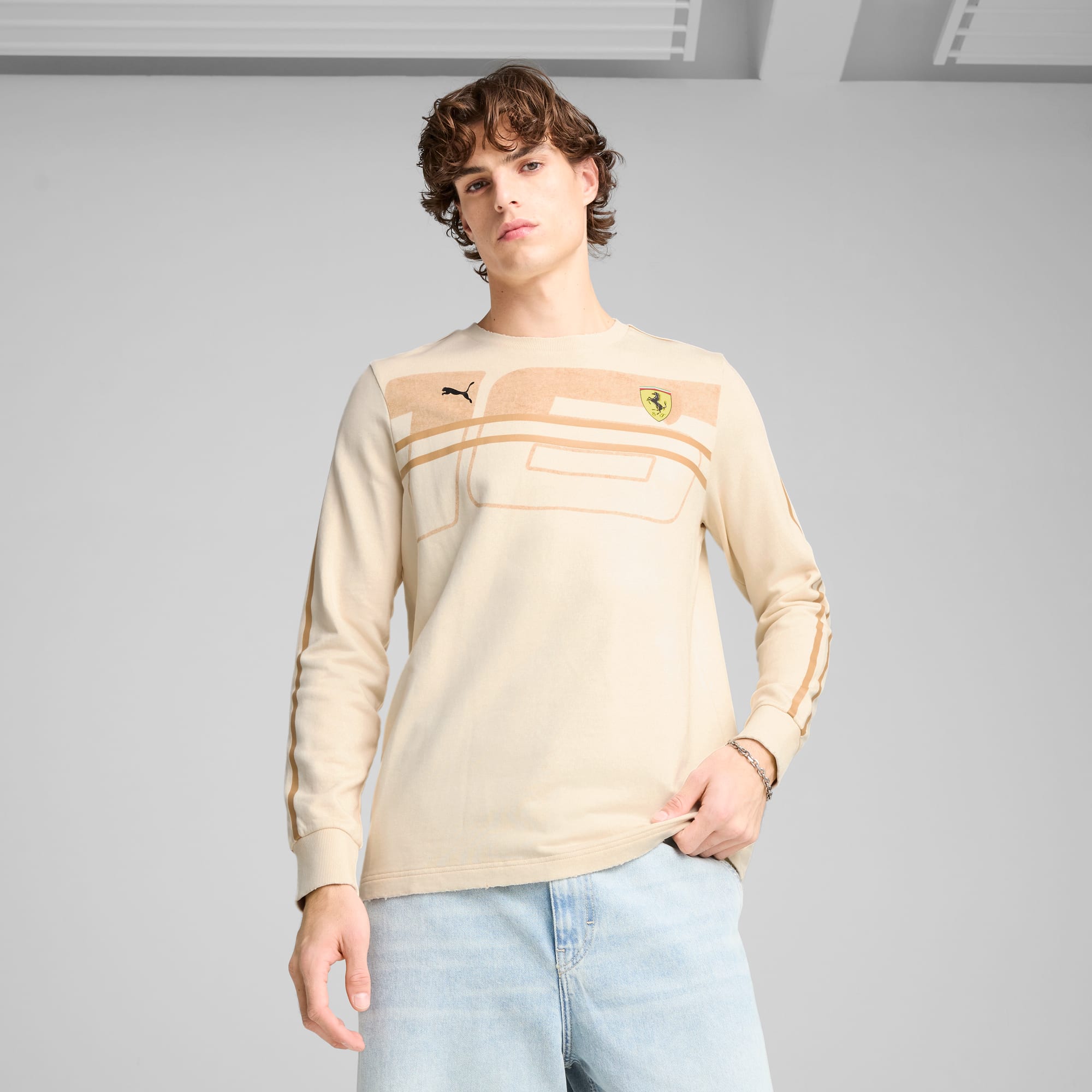 Scuderia Ferrari Desert Sun Men s Long Sleeve Shirt
