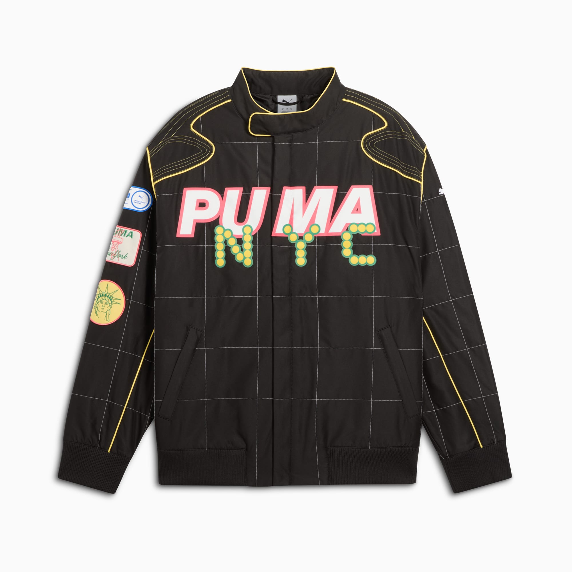 ARCHIVE SEASONAL Bright Lights NYC Flagship Men's Relaxed Racer Jacket