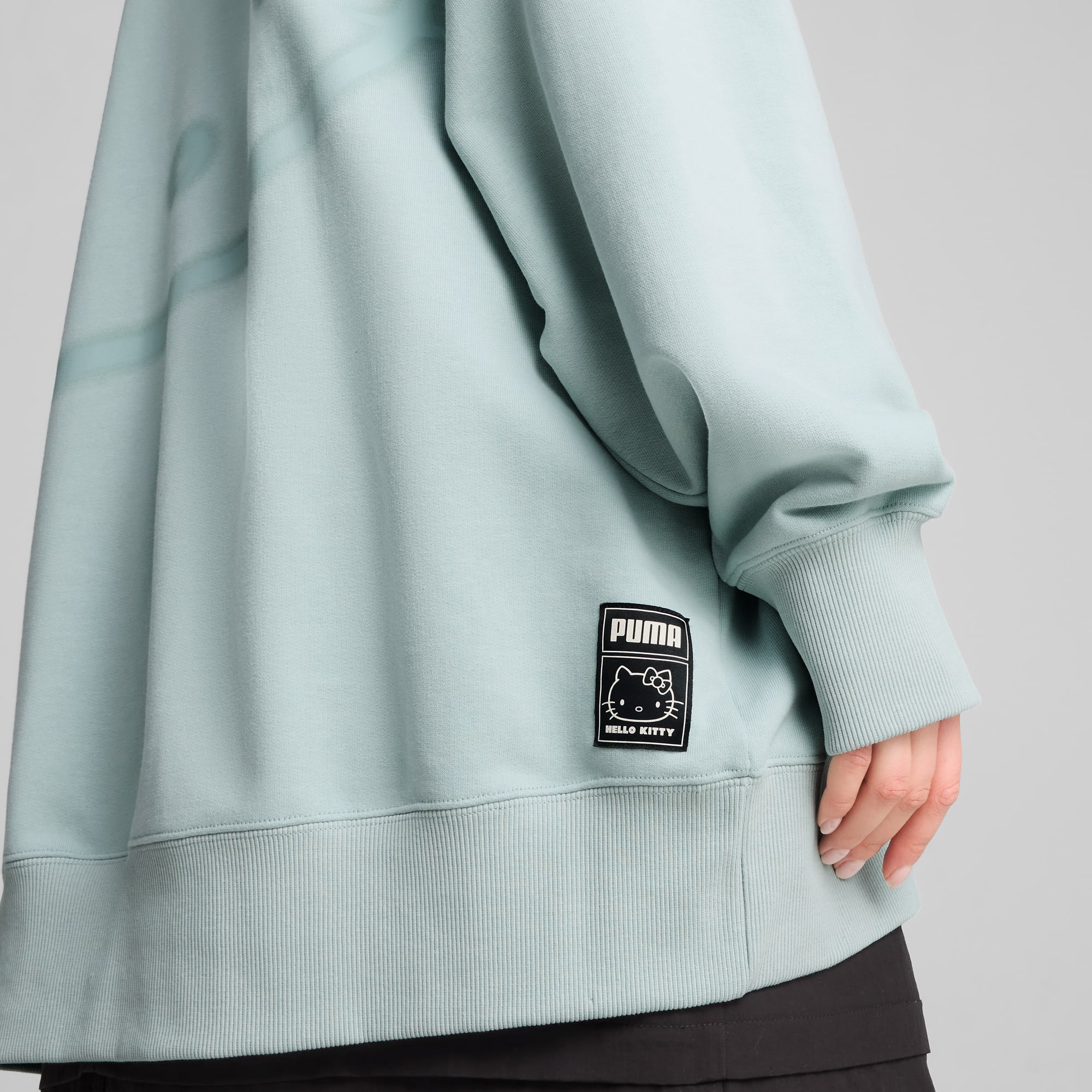 PUMA x HELLO KITTY AND FRIENDS oversized hoodie met print voor dames, Modern Mint, large