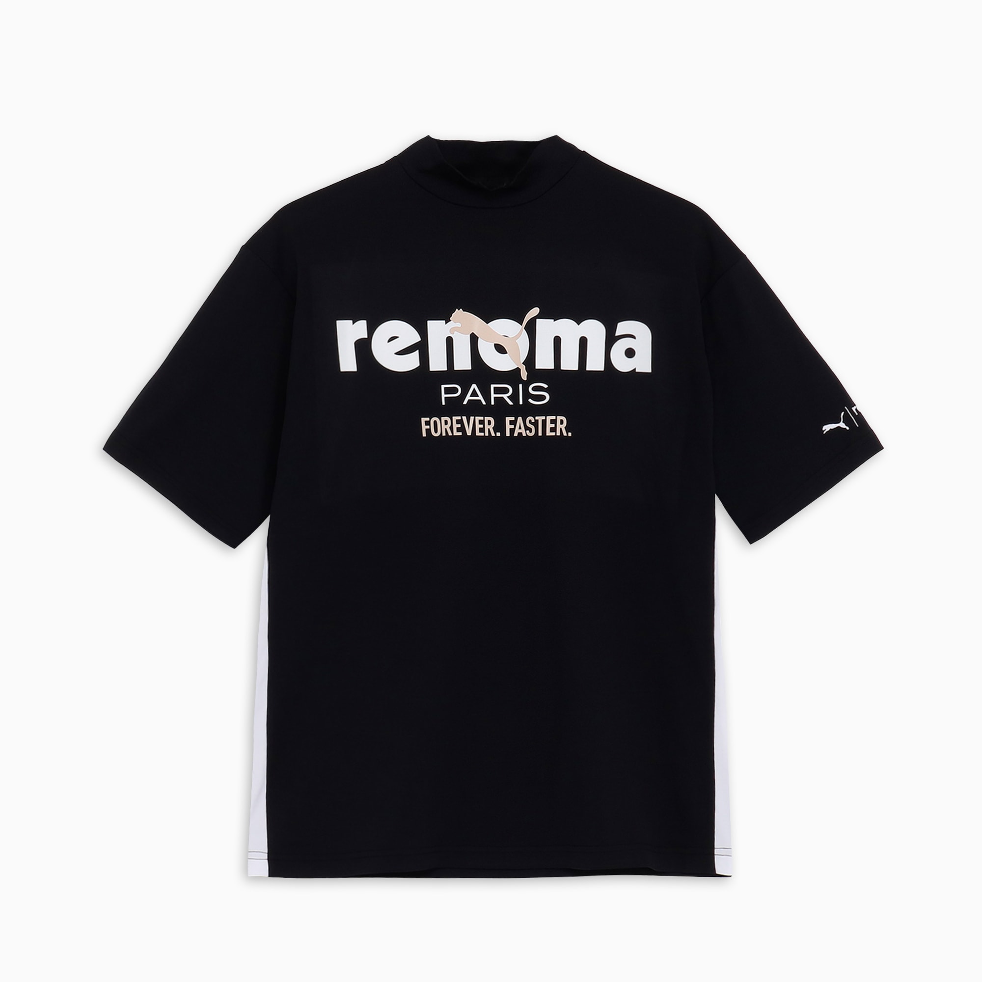 renoma golf x PUMA RXP バックプリント モックネックシャツ