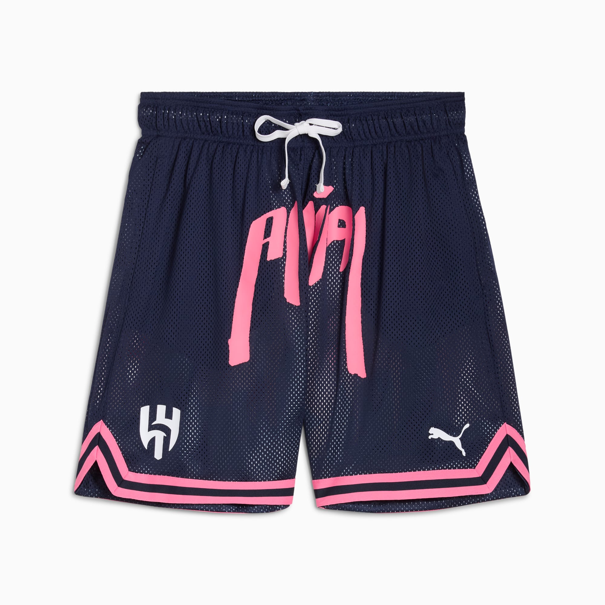 PUMA HOOPS x AL-HILAL SFC Basketball Reversible Shorts Men, PUMA Navy-AOP, large