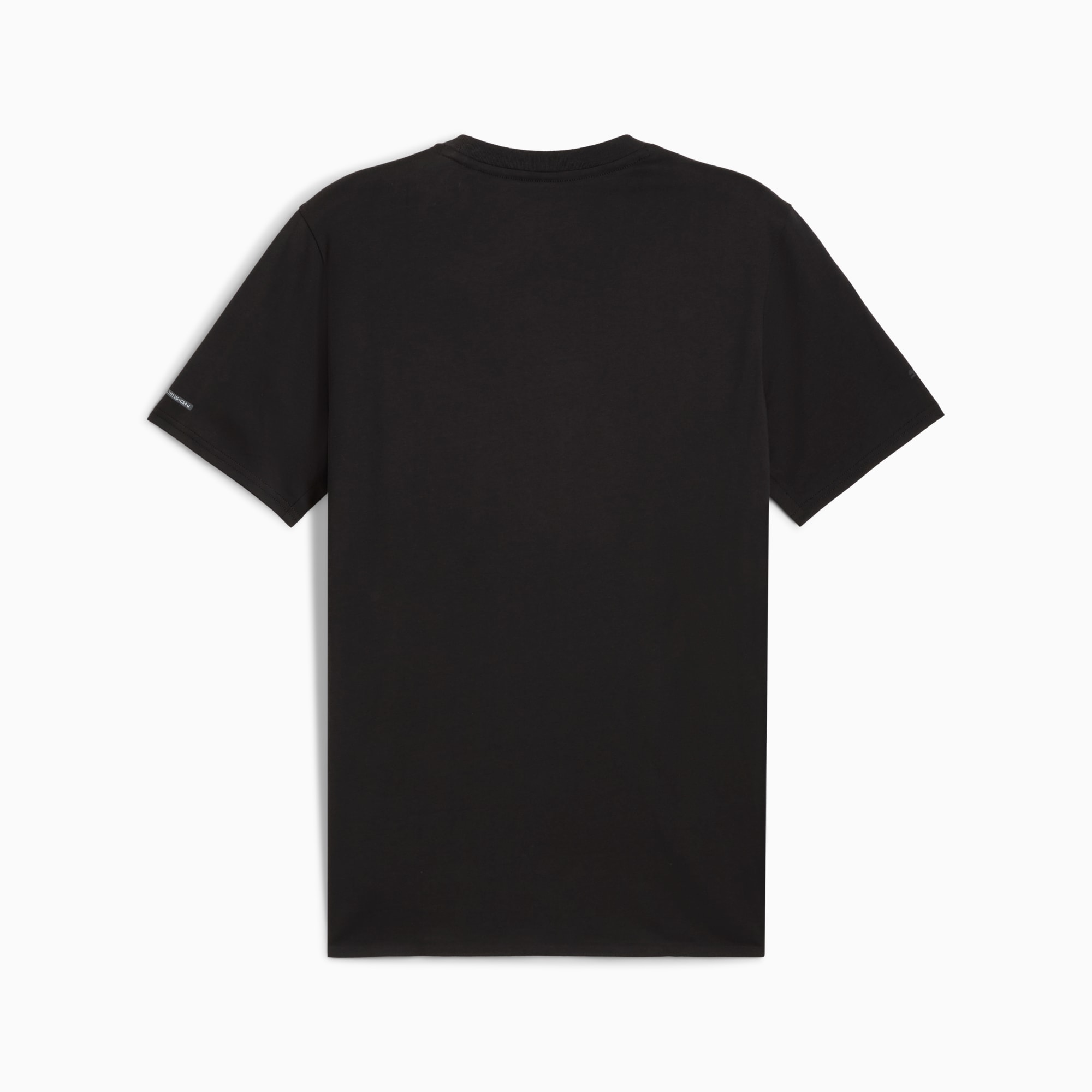 Zwart PUMA T-shirt voor volwassenen met korte mouwen en ronde hals.