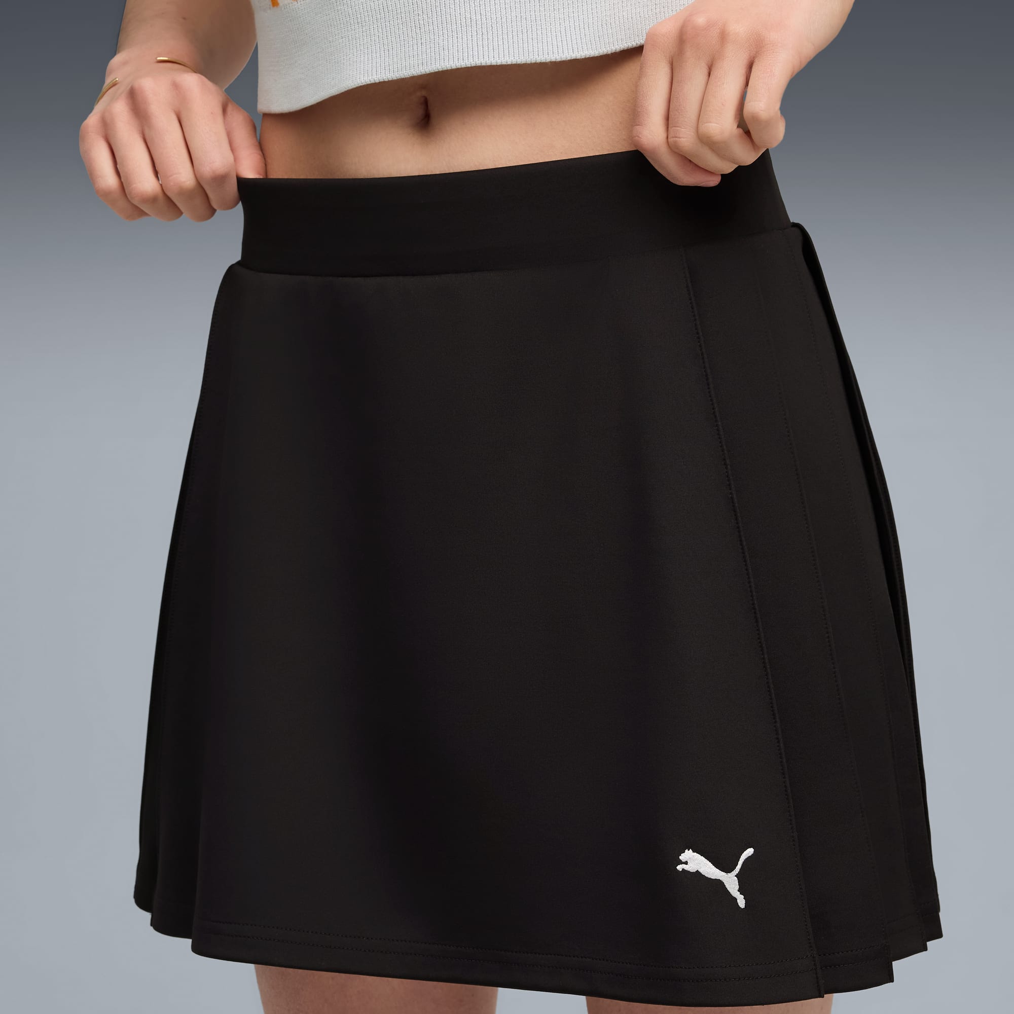 Falda plisada Wardrobe Essentials para mujer, PUMA Black, large
