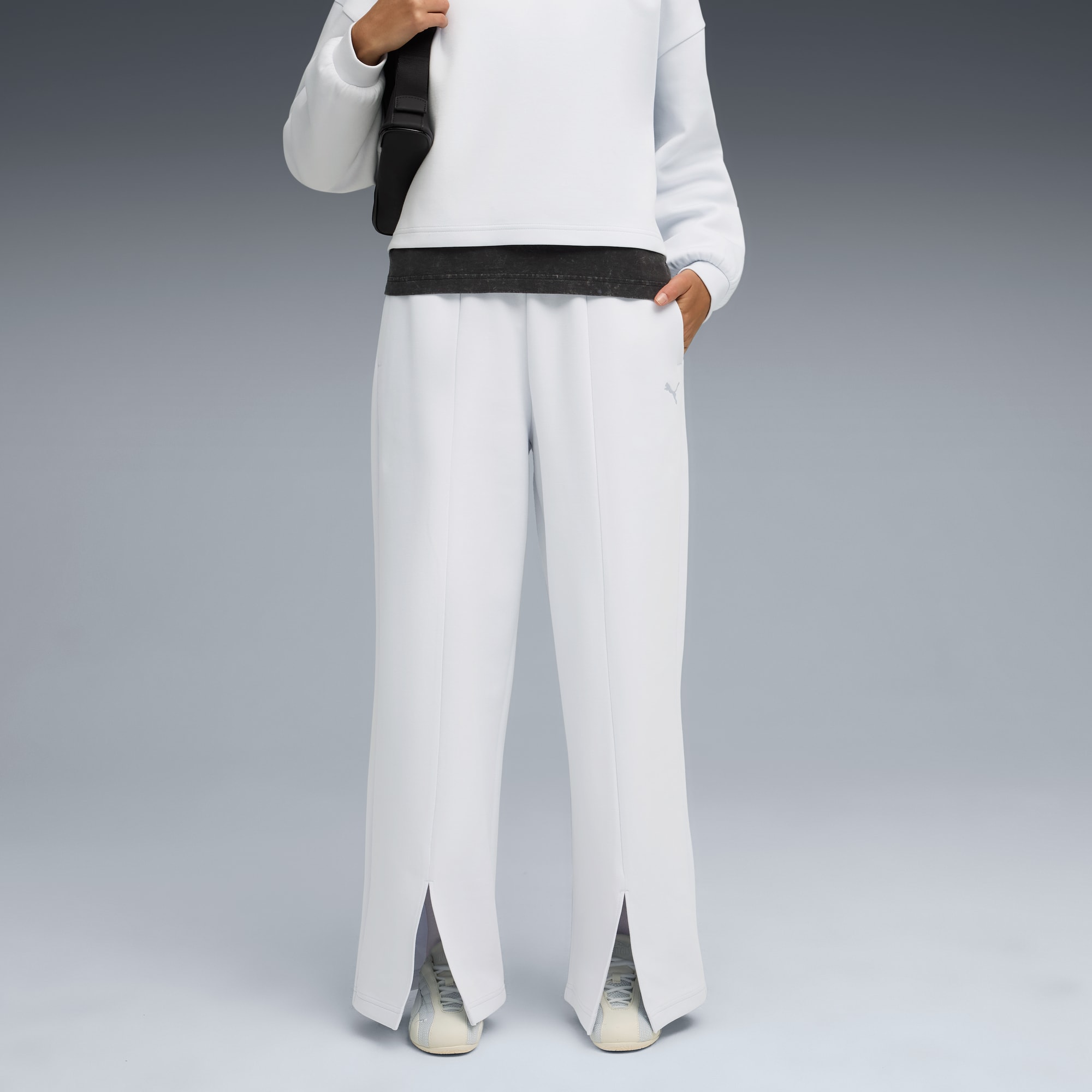 Wardrobe Essentials Relaxed Hose Damen, Silver Mist, large