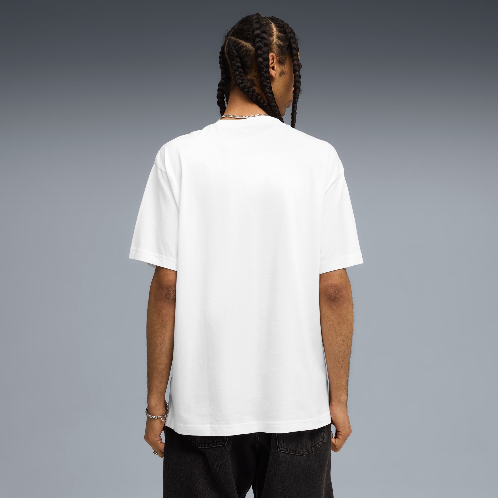 Graphic SUPER PUMA World Tour Relaxed Tee Men, PUMA White, large