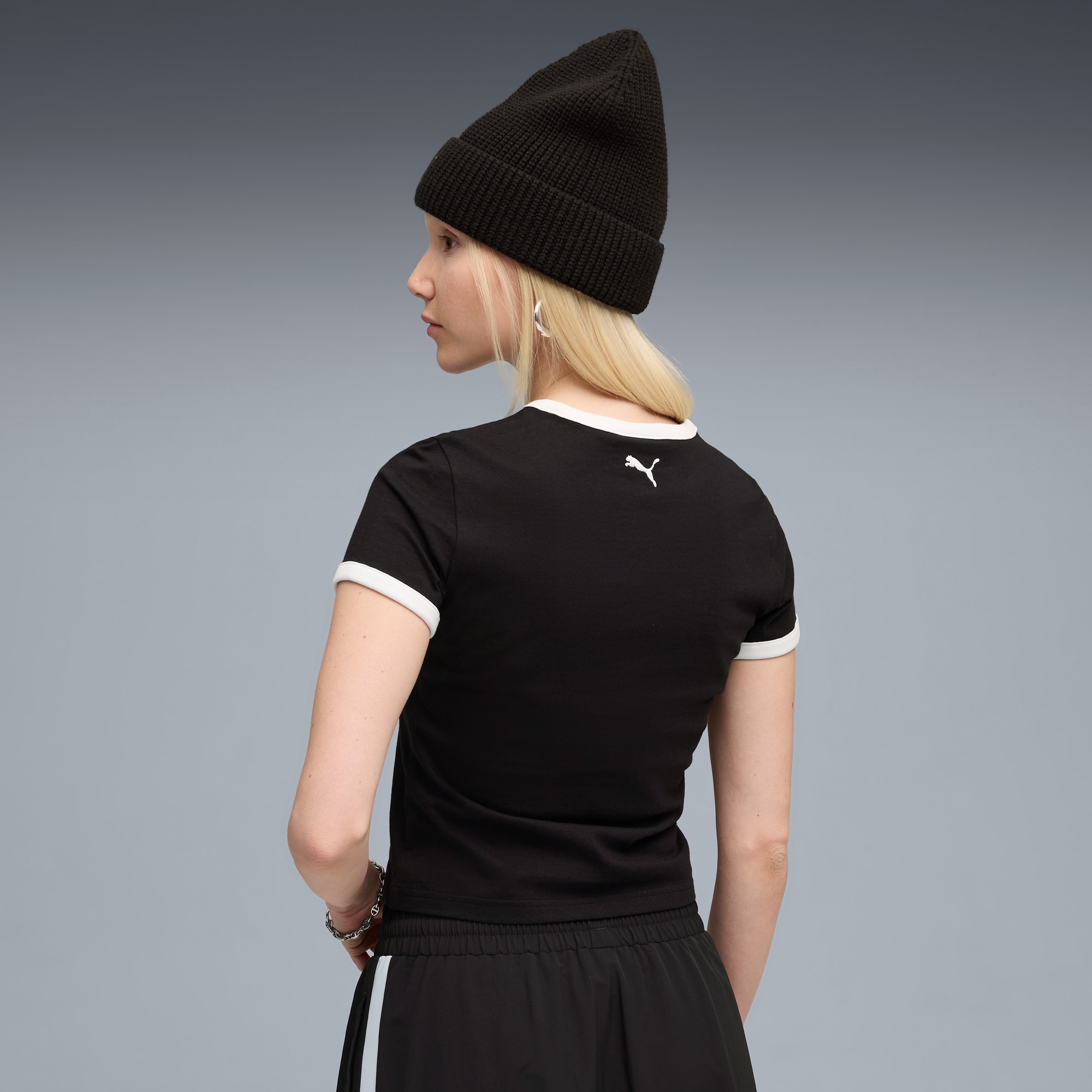 T-shirt slim à motif FUTURE.PUMA.ARCHIVE Femme, PUMA Black, large