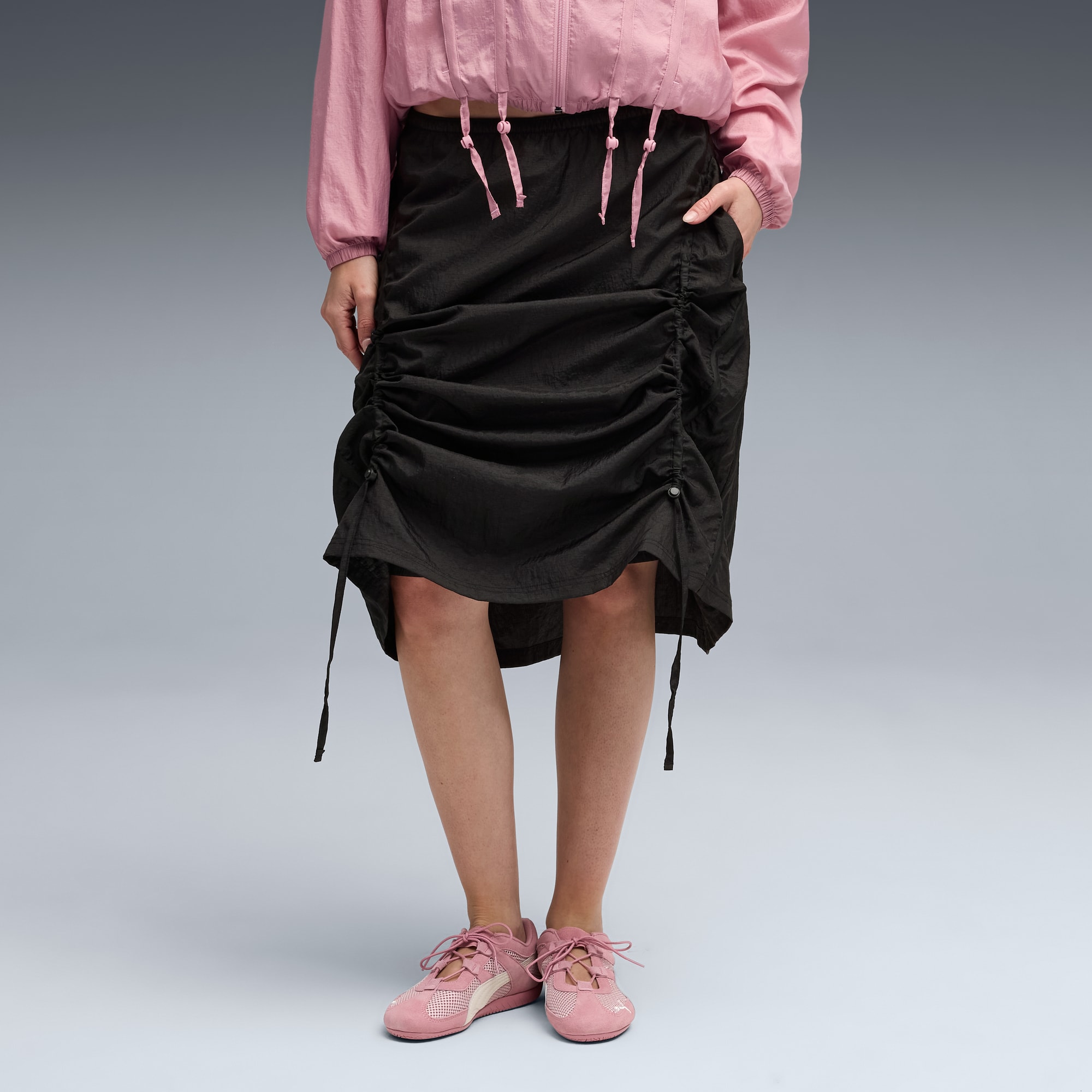 Gonna midi in tessuto DARE TO da donna, PUMA Black, large