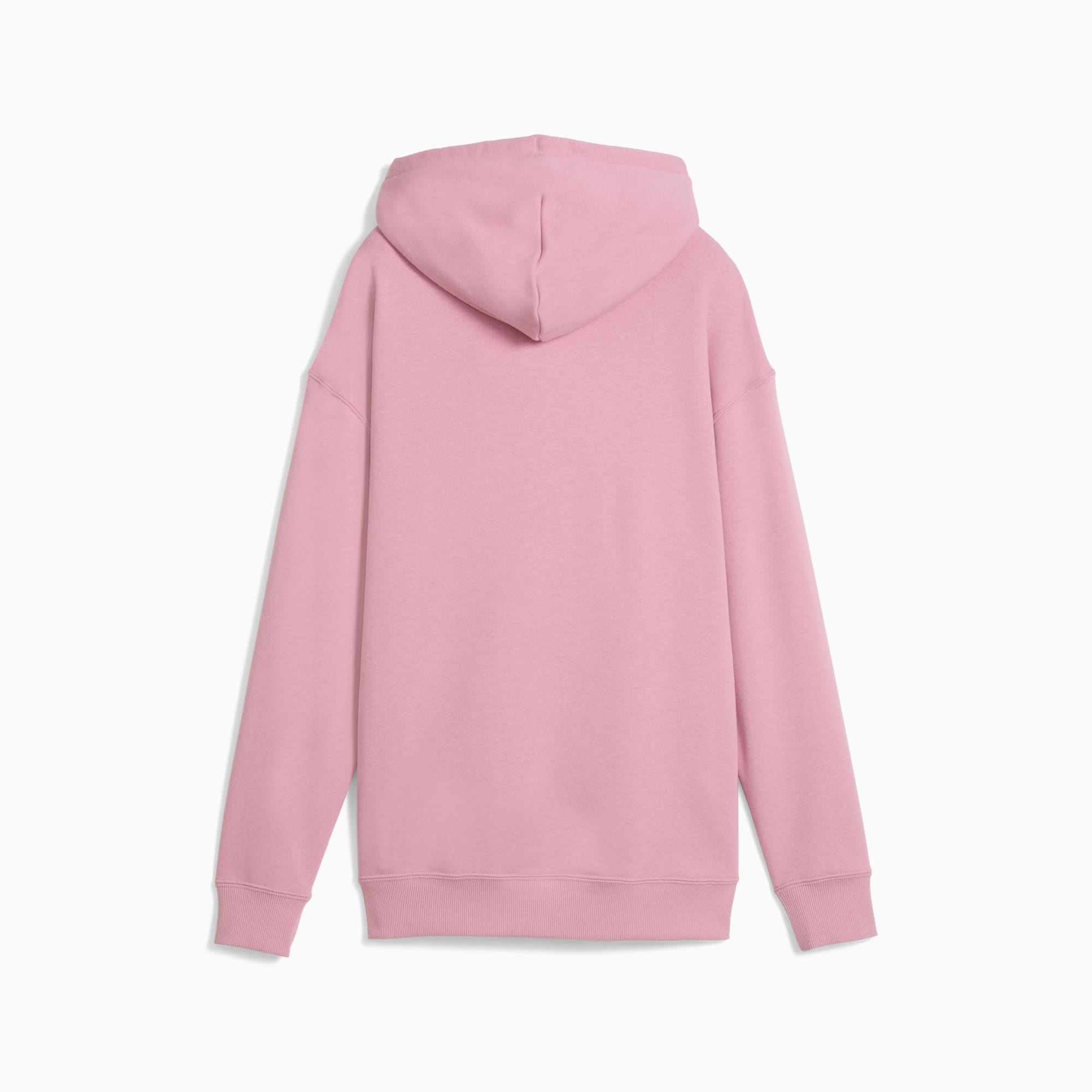Pink PUMA hoodie, a casual hooded top for any gender or age group.