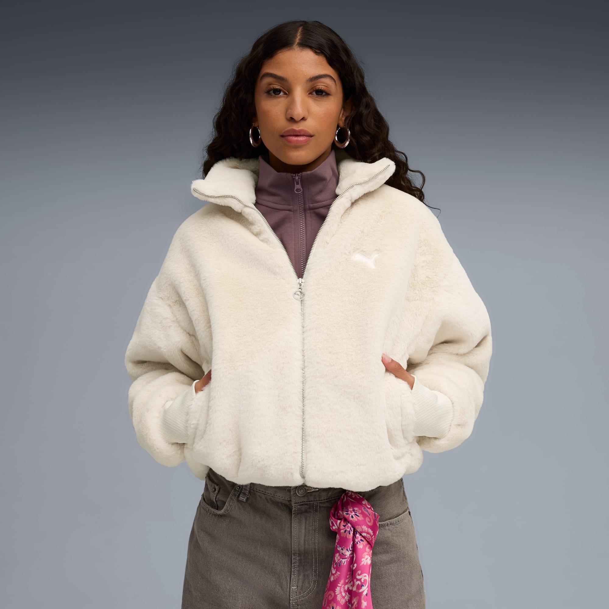 Veste en polaire douce Wardrobe Essentials Femme, Alpine Snow, large