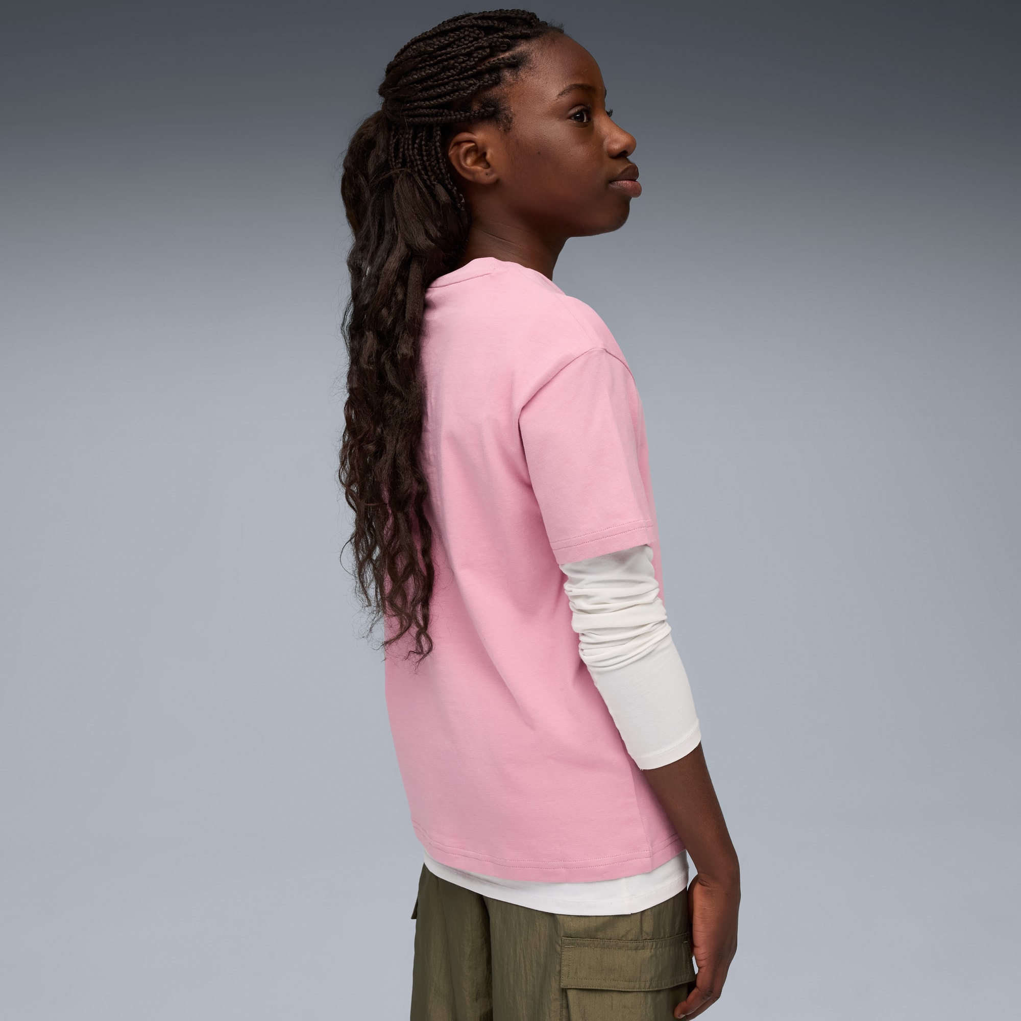 Bowtique Relaxed Graphic T-Shirt Teenager, Poised Pink, large