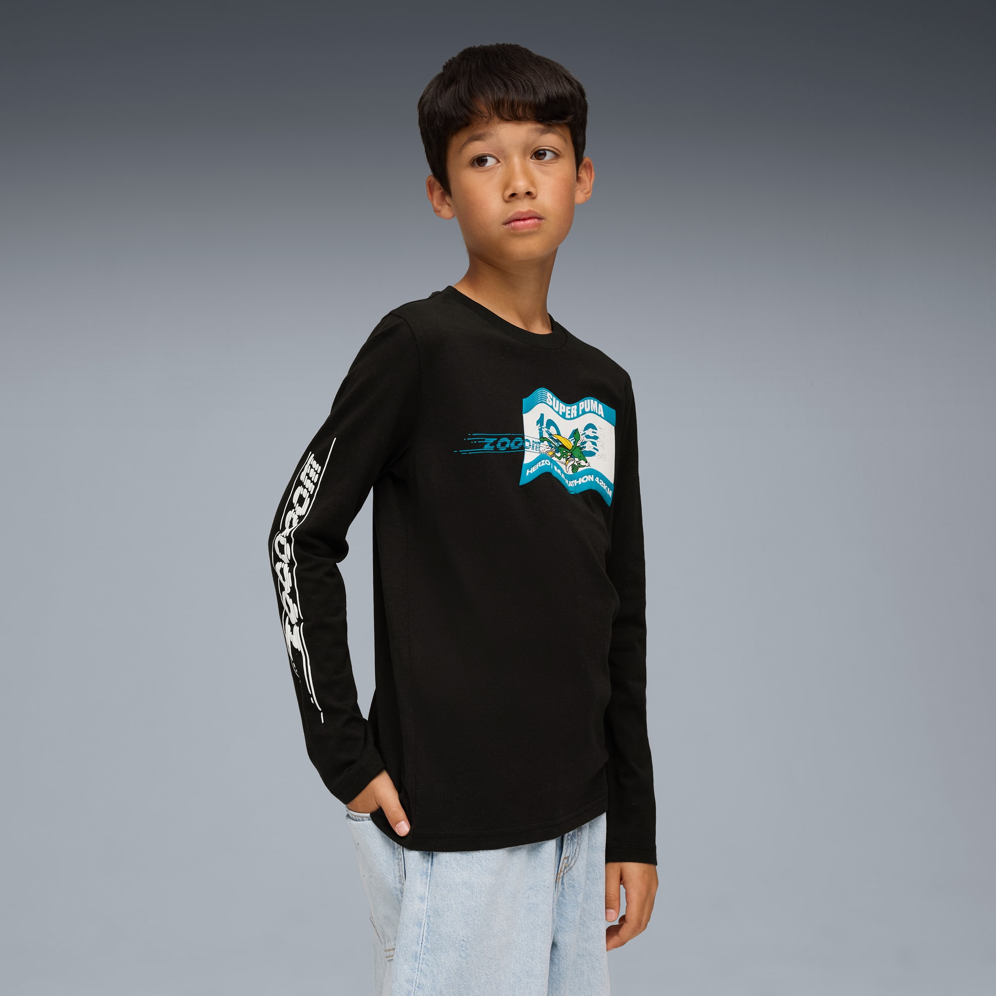 Super PUMA Big Kids' Long Sleeve Tee | PUMA