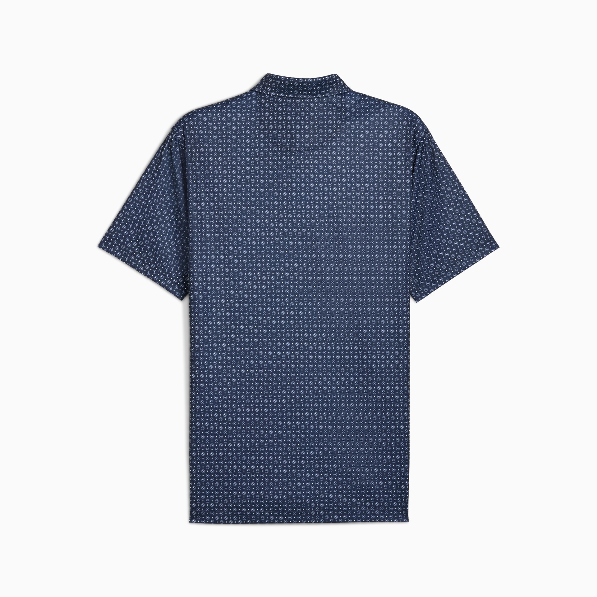 Polo da golf Pure 2.0 Circle Cat da uomo, Deep Navy-White Glow, large