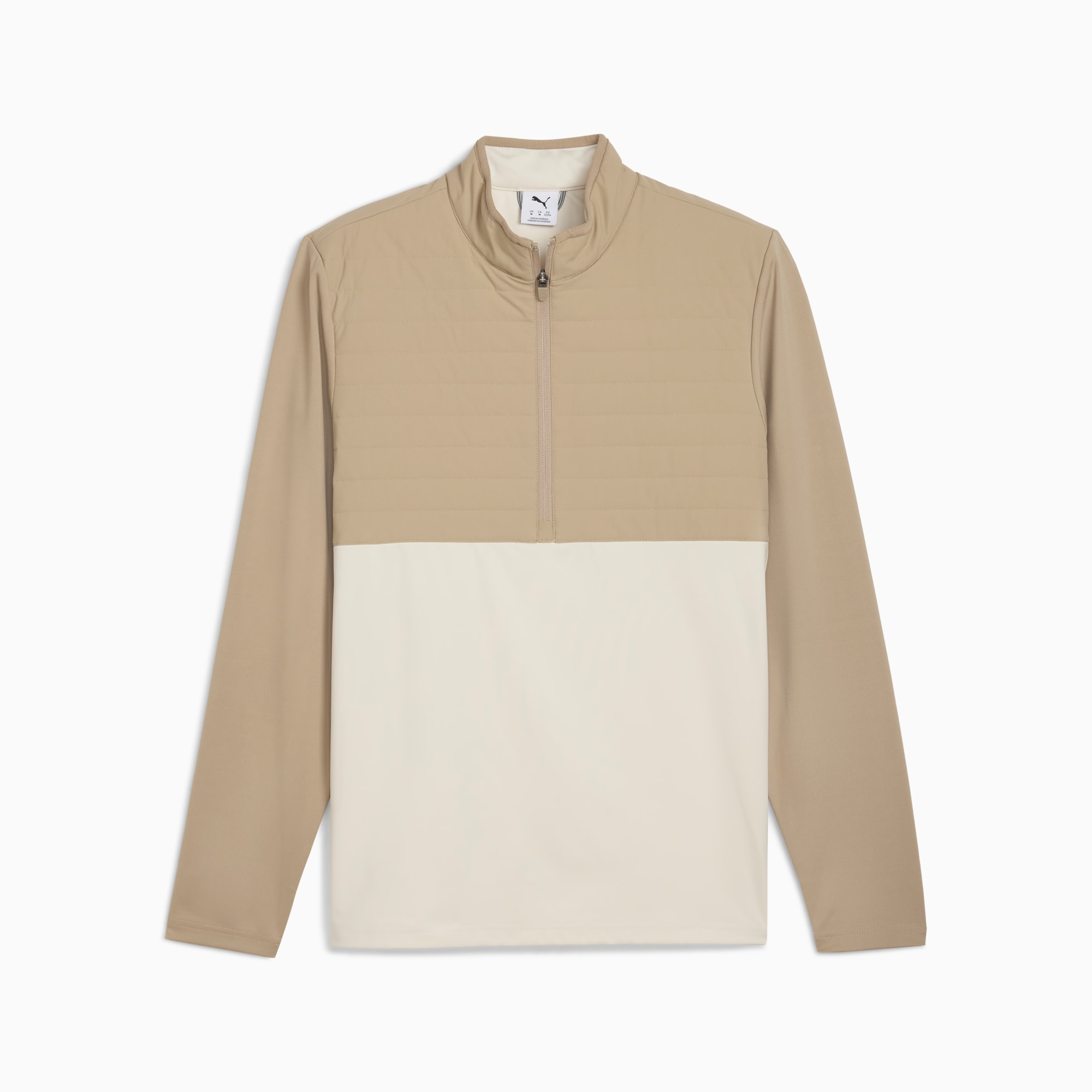 CLOUDSPUN Tech Hybrid Golf Quarter-Zip Men, Ice Coffee, large
