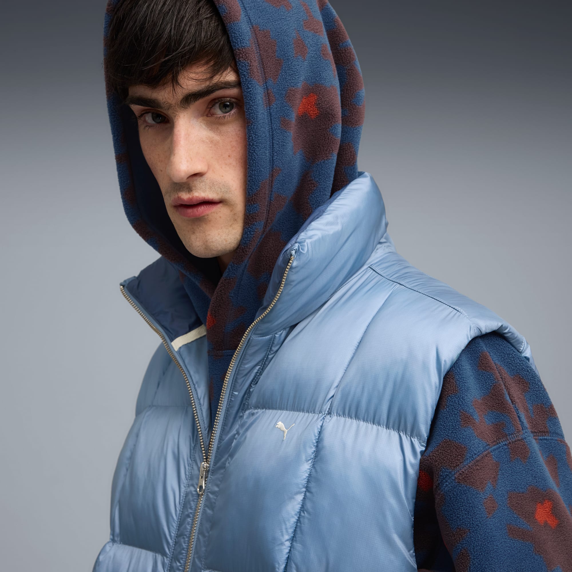 MMQ PERTEX® pufferbodywarmer voor heren, Cool Blue, large
