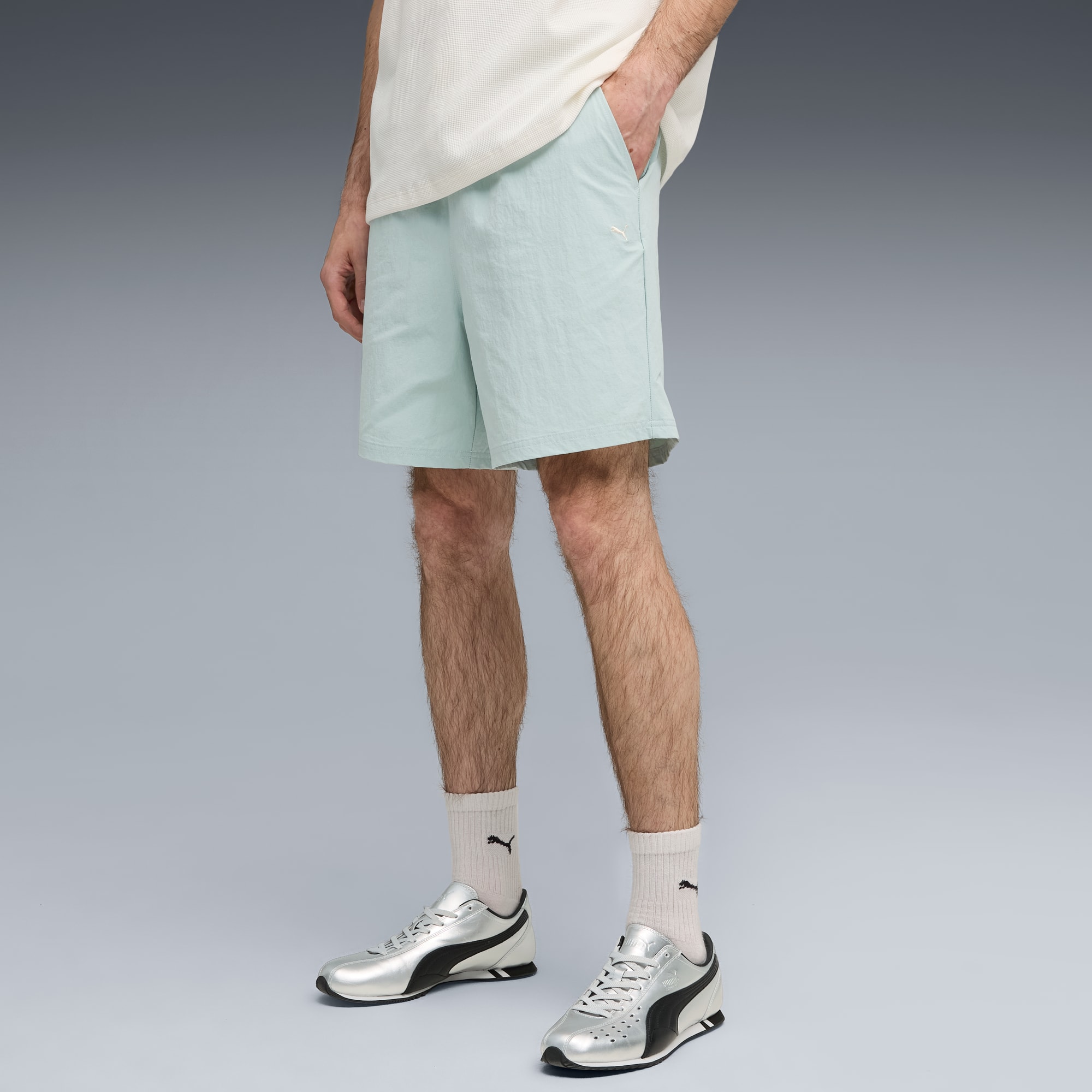 MMQ Shorts Herren, Light Moss, large